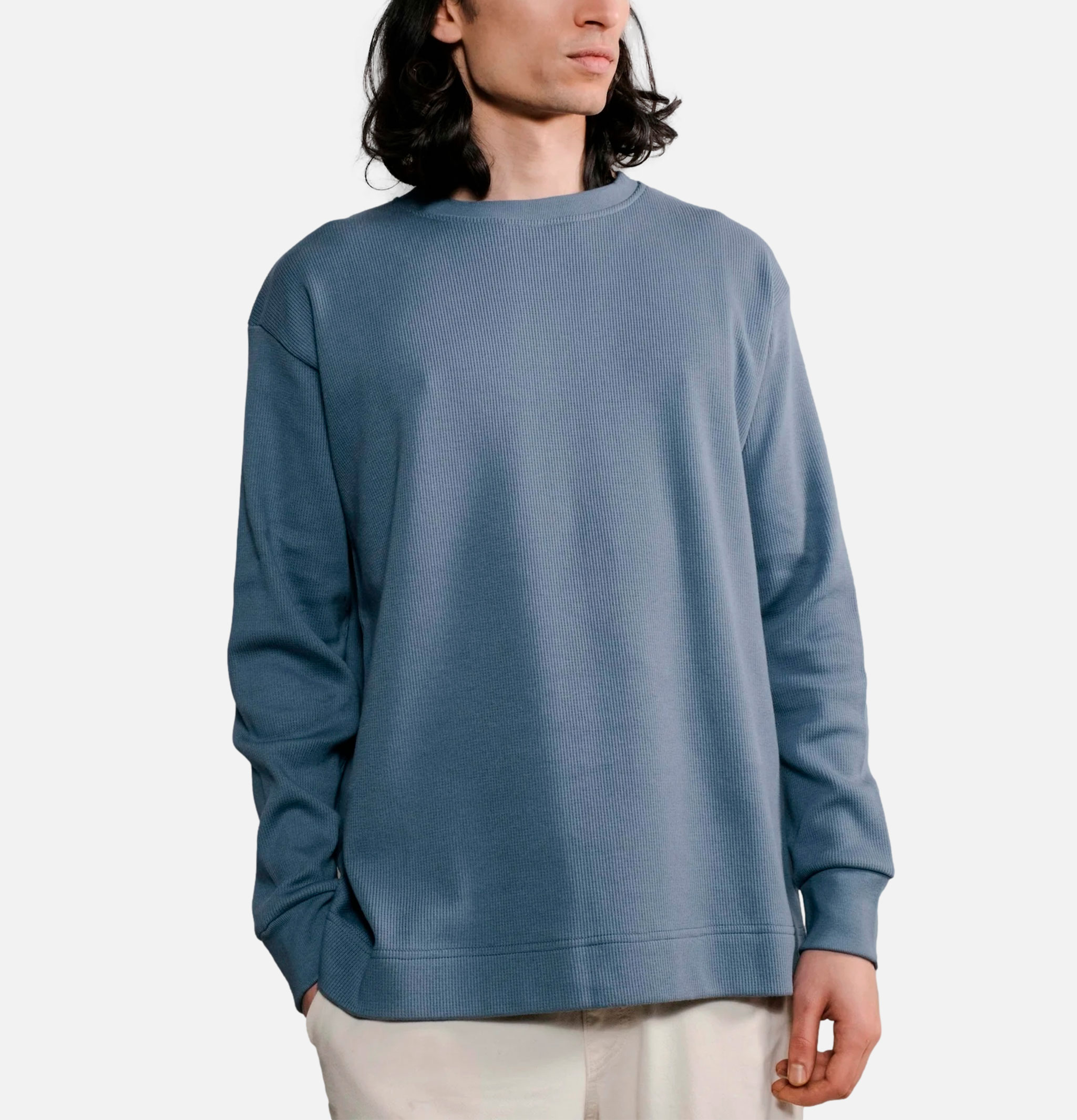 Nitto Knitwear T-shirt Manche Longue Vahé Indigo