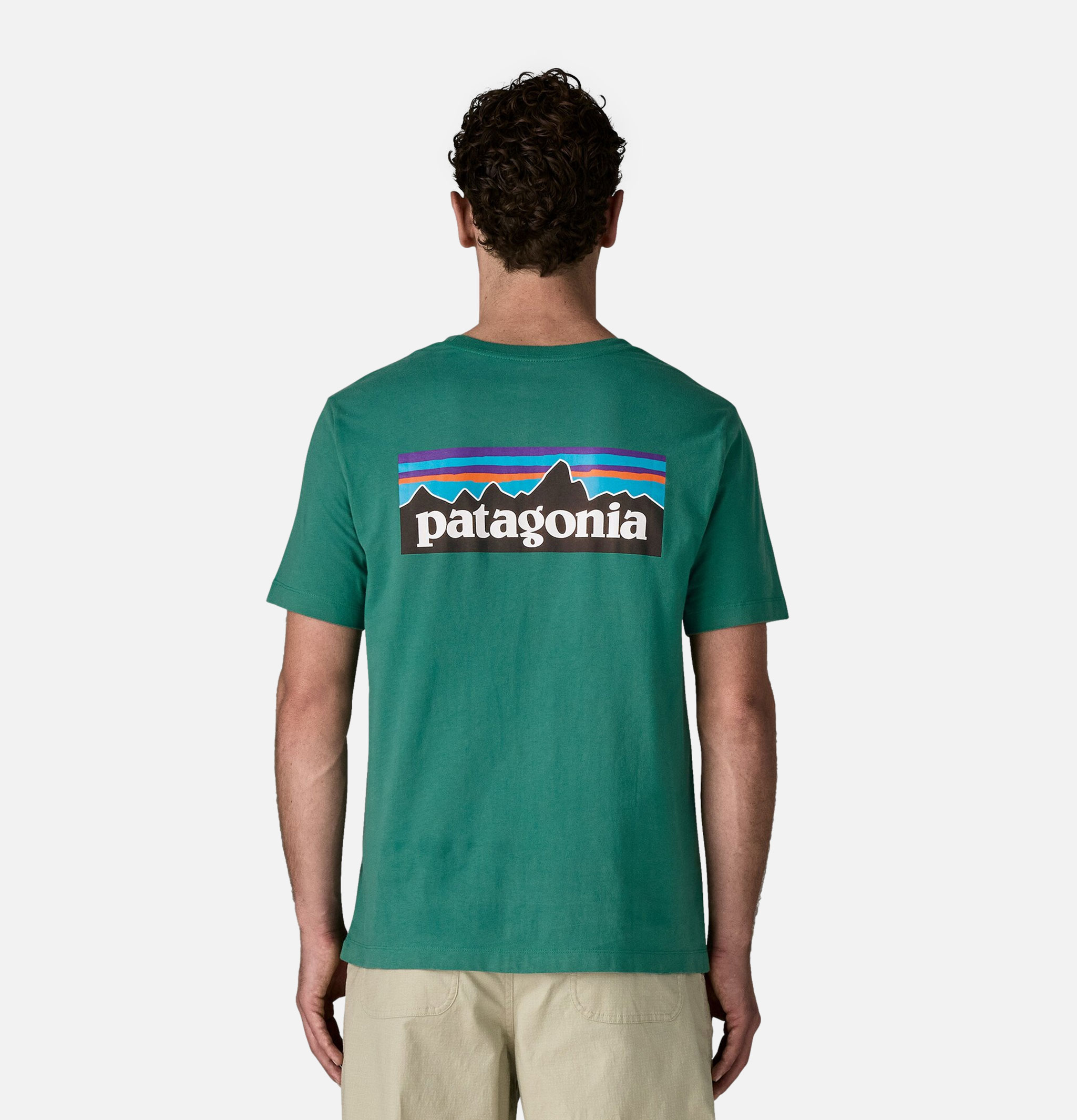 Patagonia Men's P-6 Logo T-Shirt Gem Green