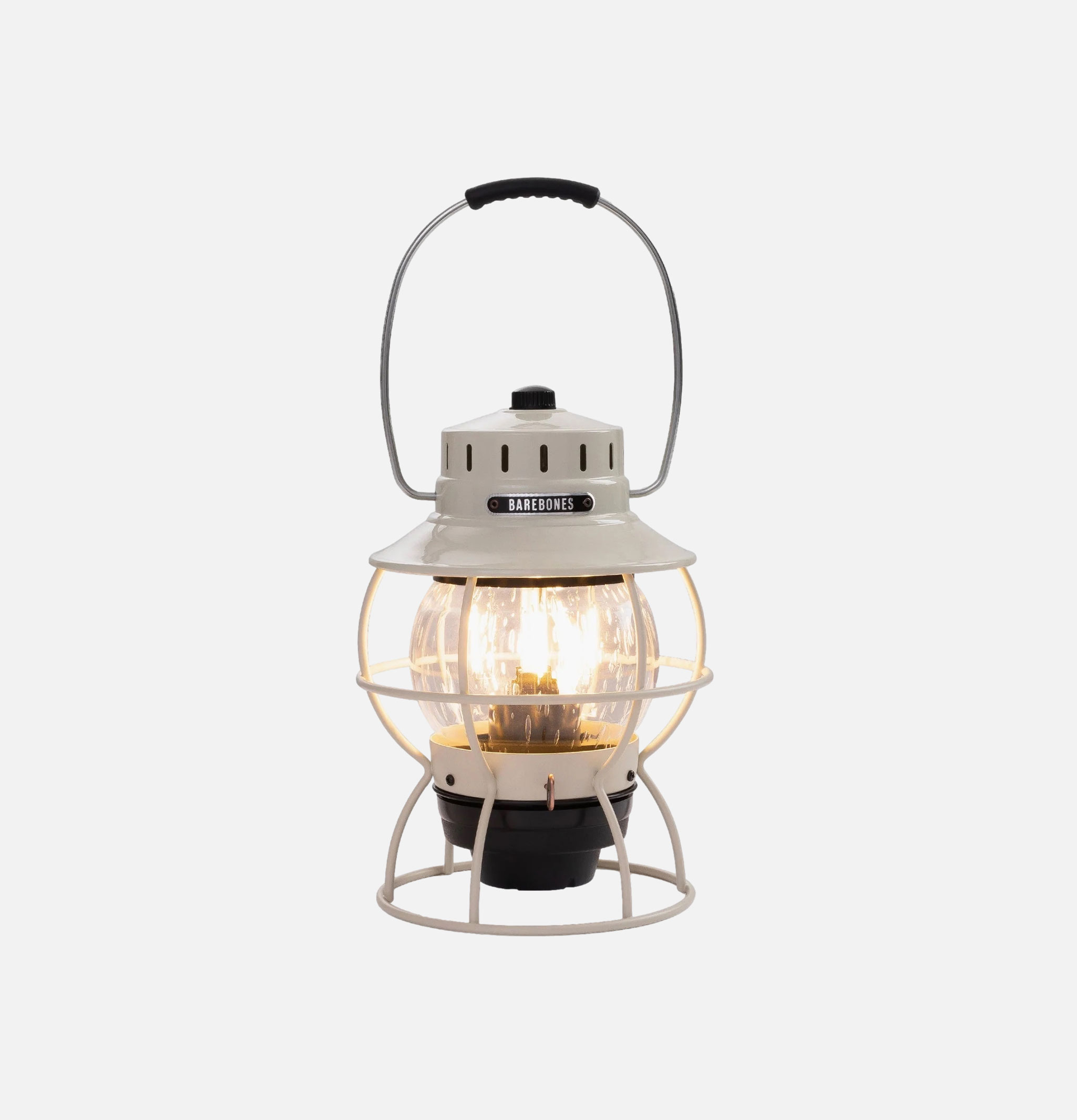 Barebones Railroad Lantern White