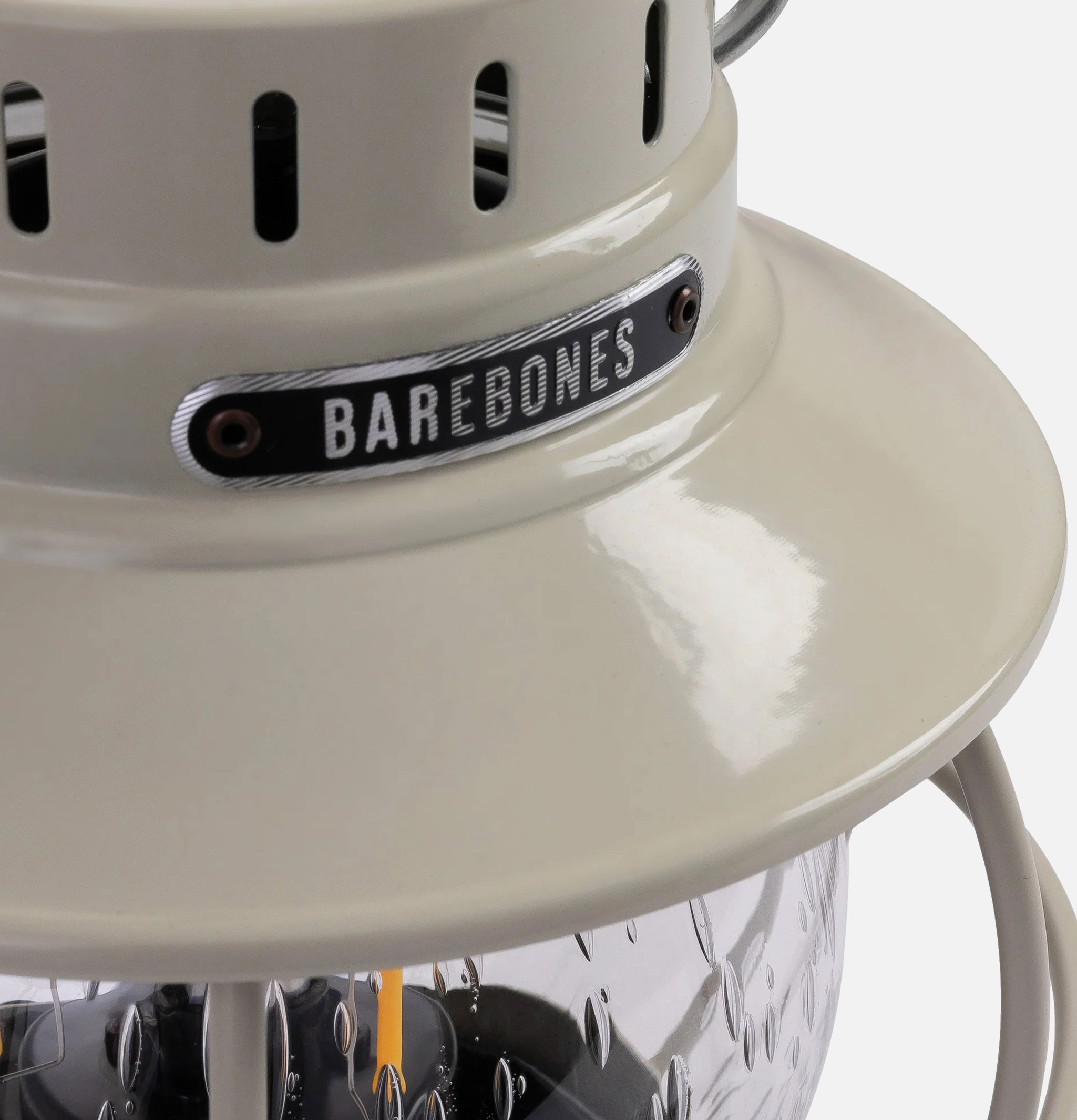 Barebones Railroad Lantern White