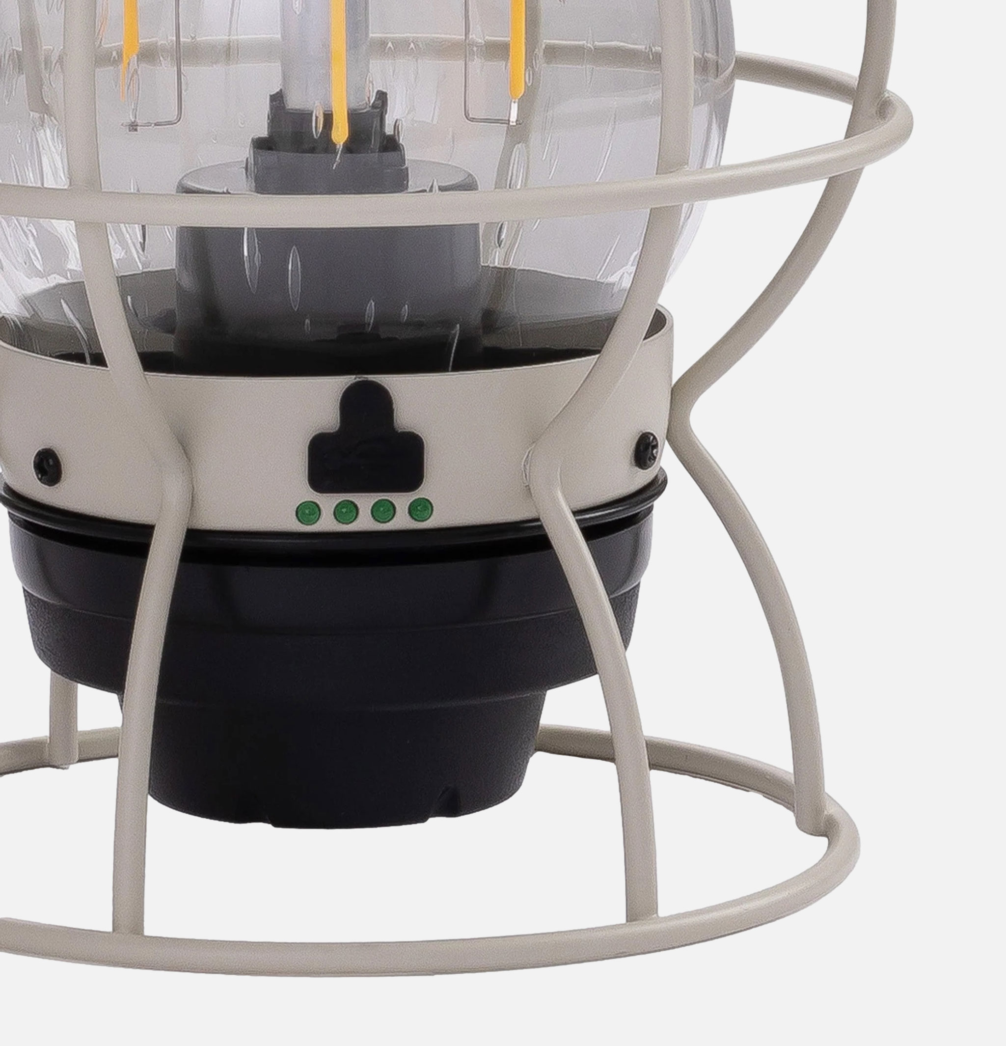 Barebones Railroad Lantern White