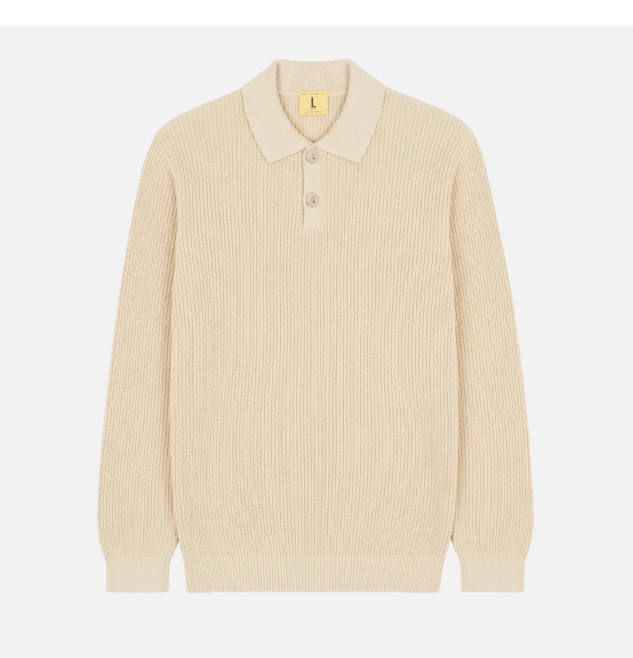 Nitto Knitwear Djivan Polo Shirt Natural