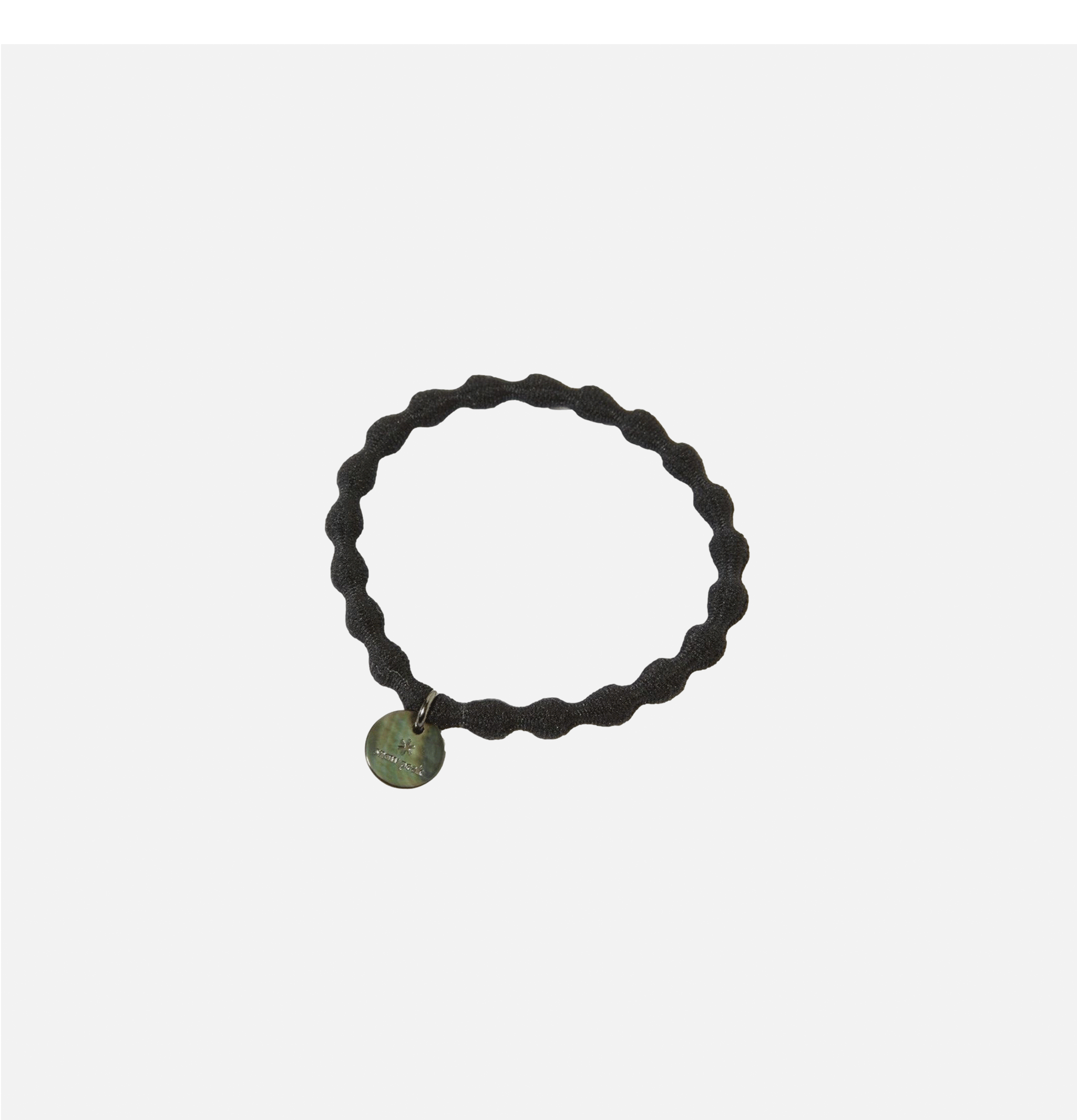 Snow Peak Hair Tie Logo Charm Black