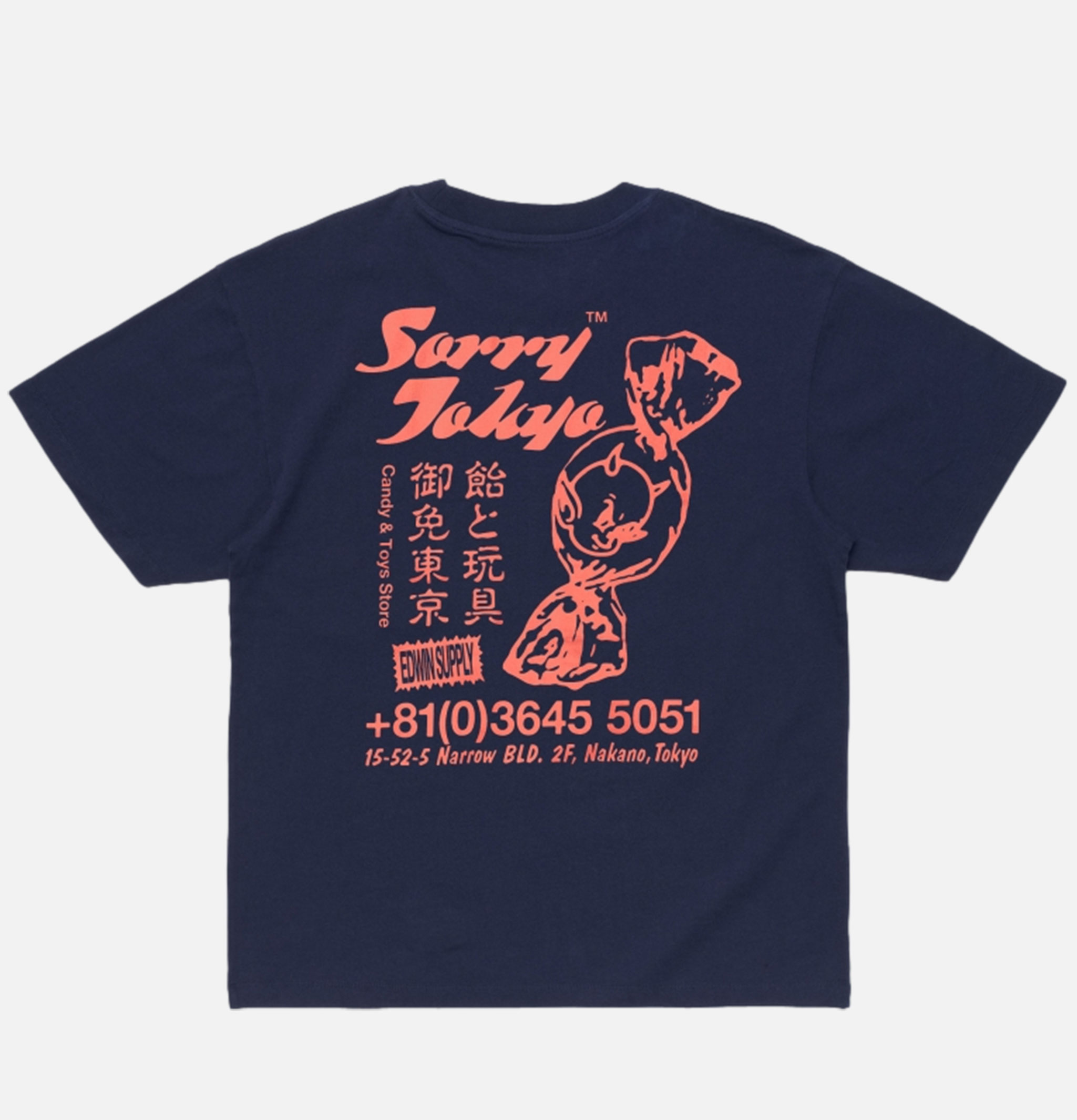 Edwin Sorry Tokyo Ts Maritime Blue