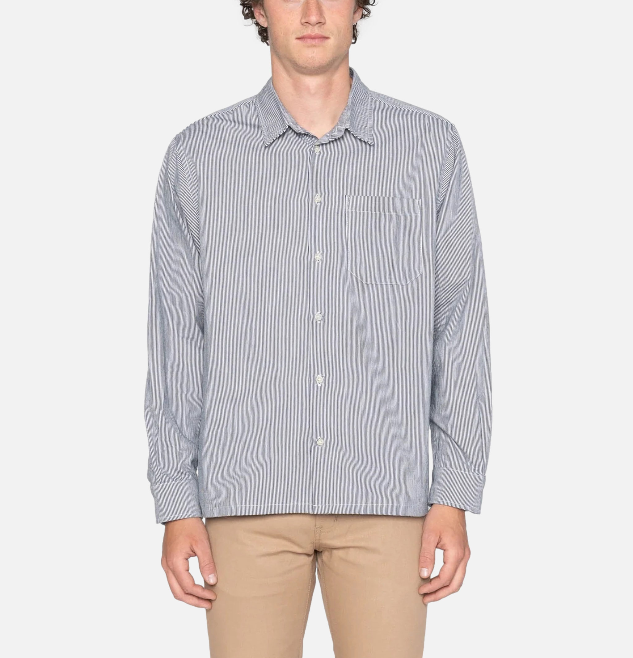 Naked & Famous True Shirt Hickory Indigo