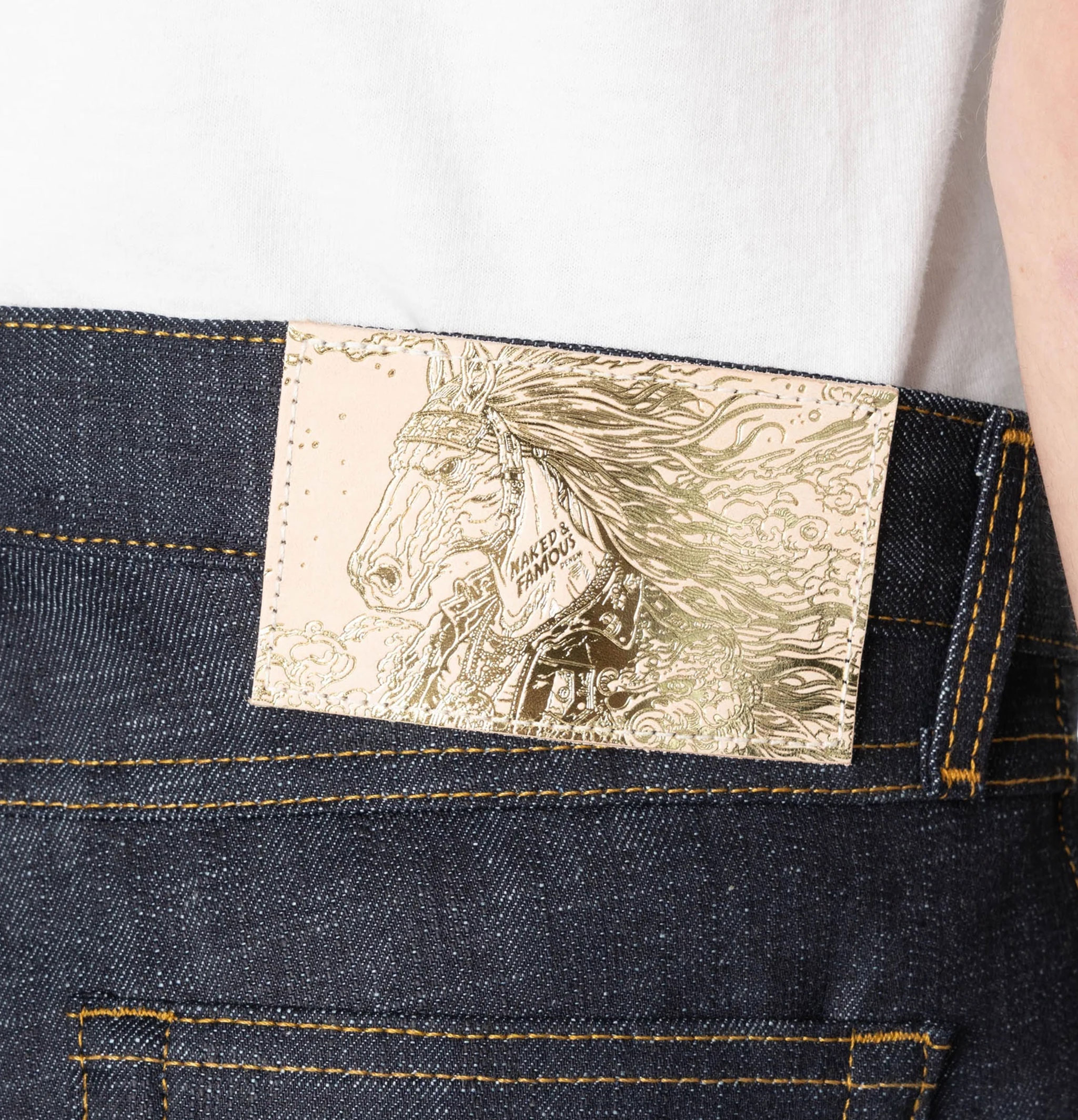 Naked & Famous Jean True Guy Chinese New Year Horse