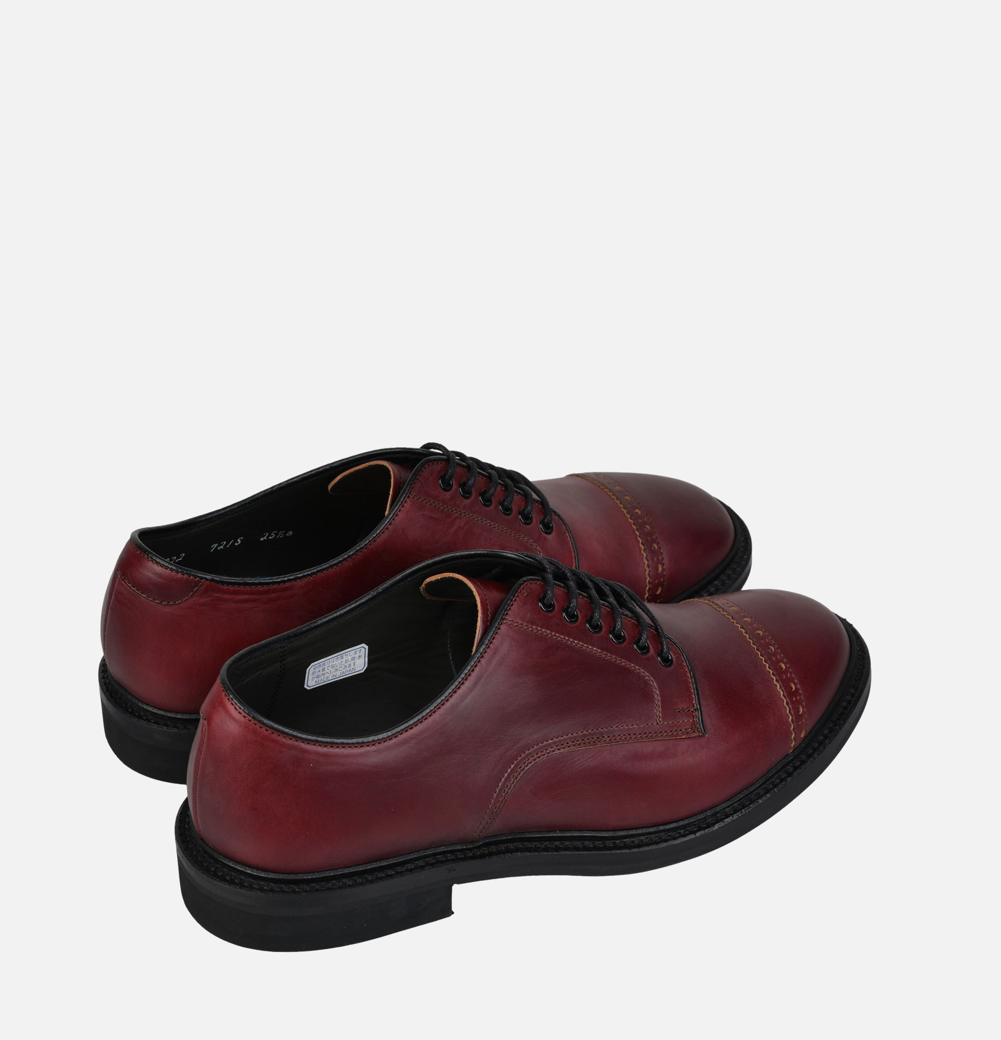 Regal Shoe & Co x Royalcheese Chaussures Cap-toe Horween Burgundy