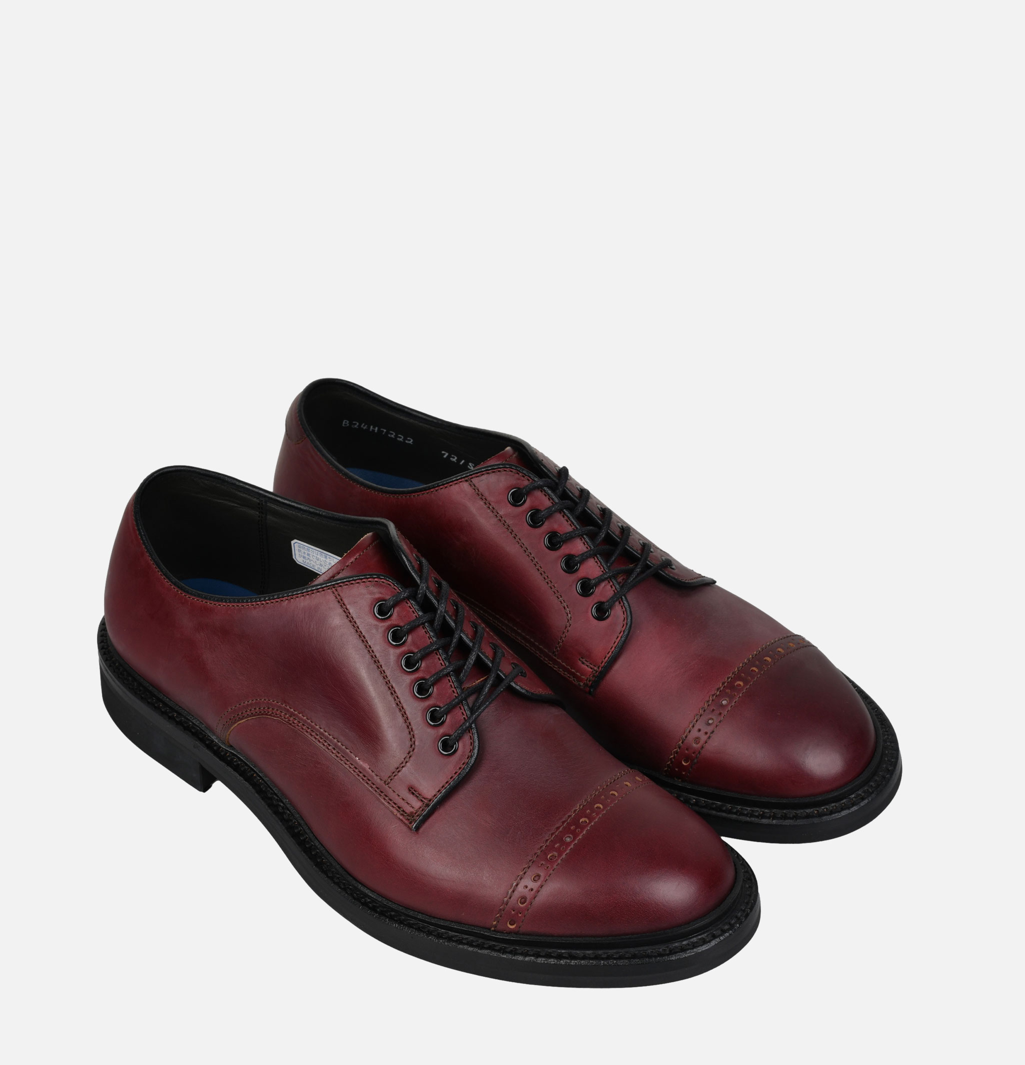 Regal Shoe & Co x Royalcheese Chaussures Cap-toe Horween Burgundy