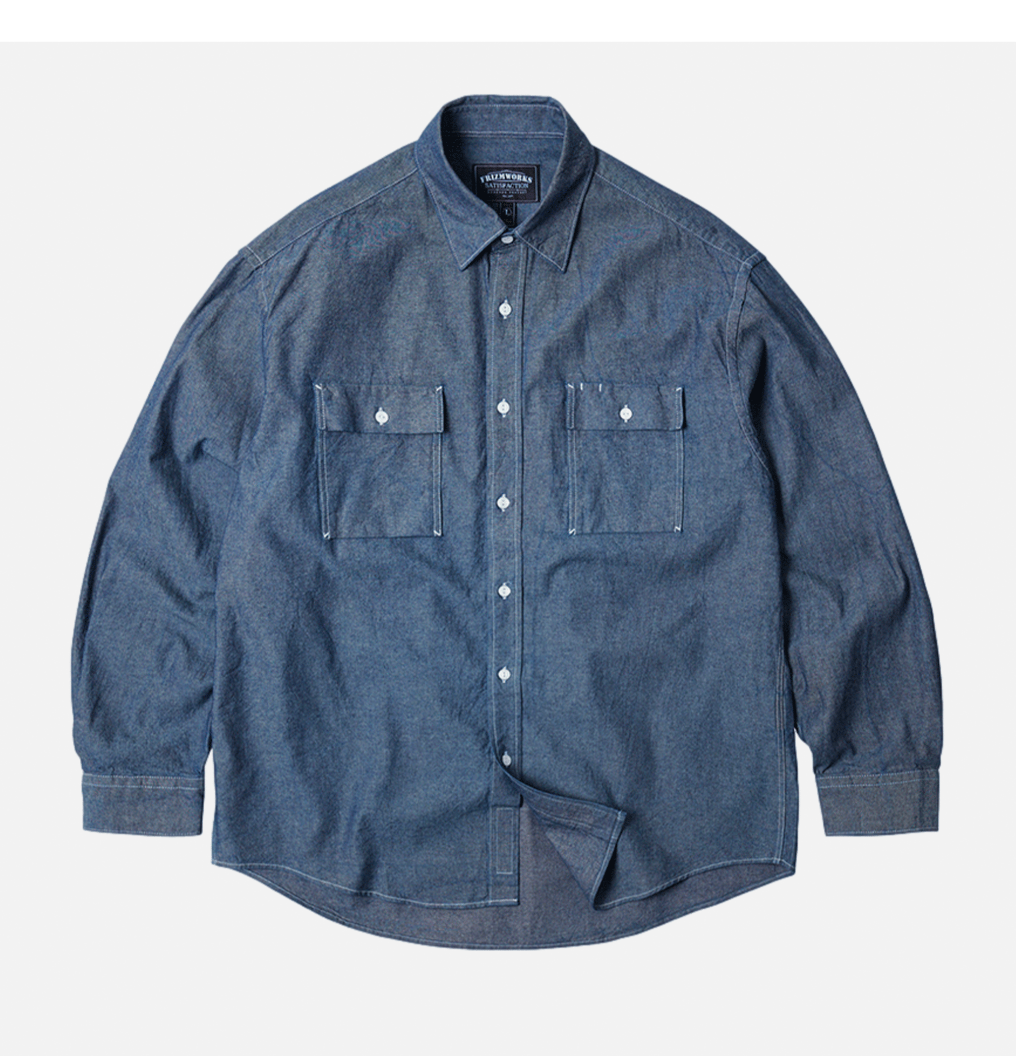 Frizmworks Cigarette Pocket Shirt in Indigo