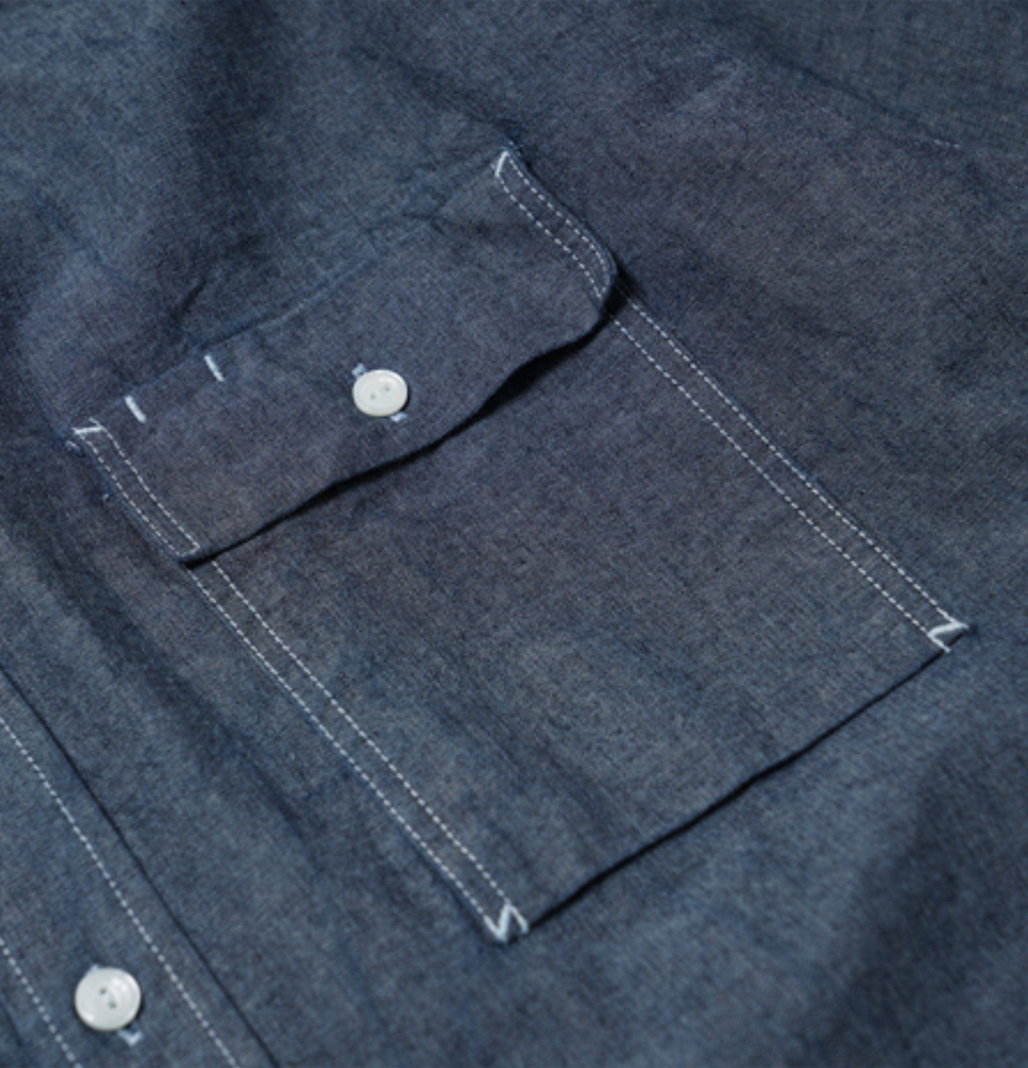 Frizmworks Cigarette Pocket Shirt in Indigo