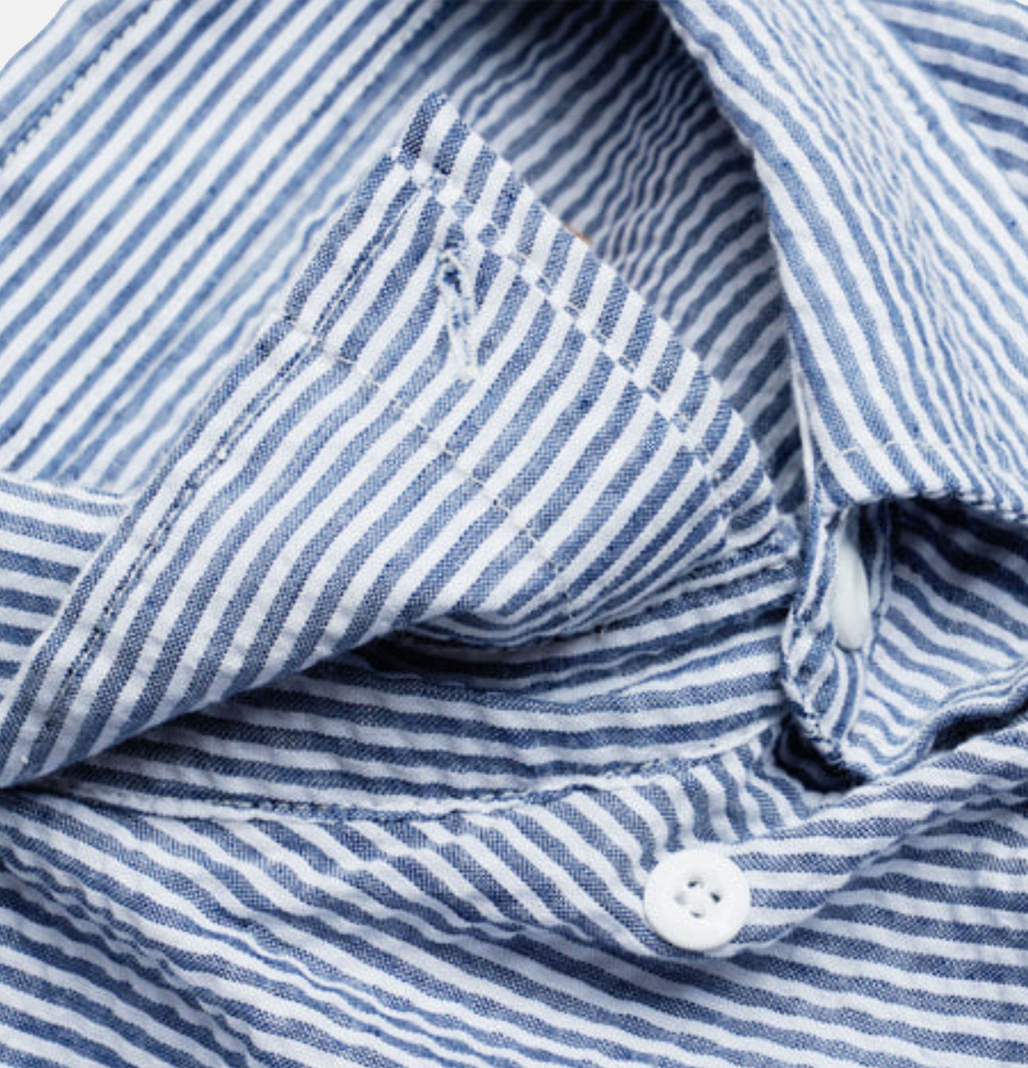 Frizmworks Chemise Og Stripe Seersucker Half Bleu