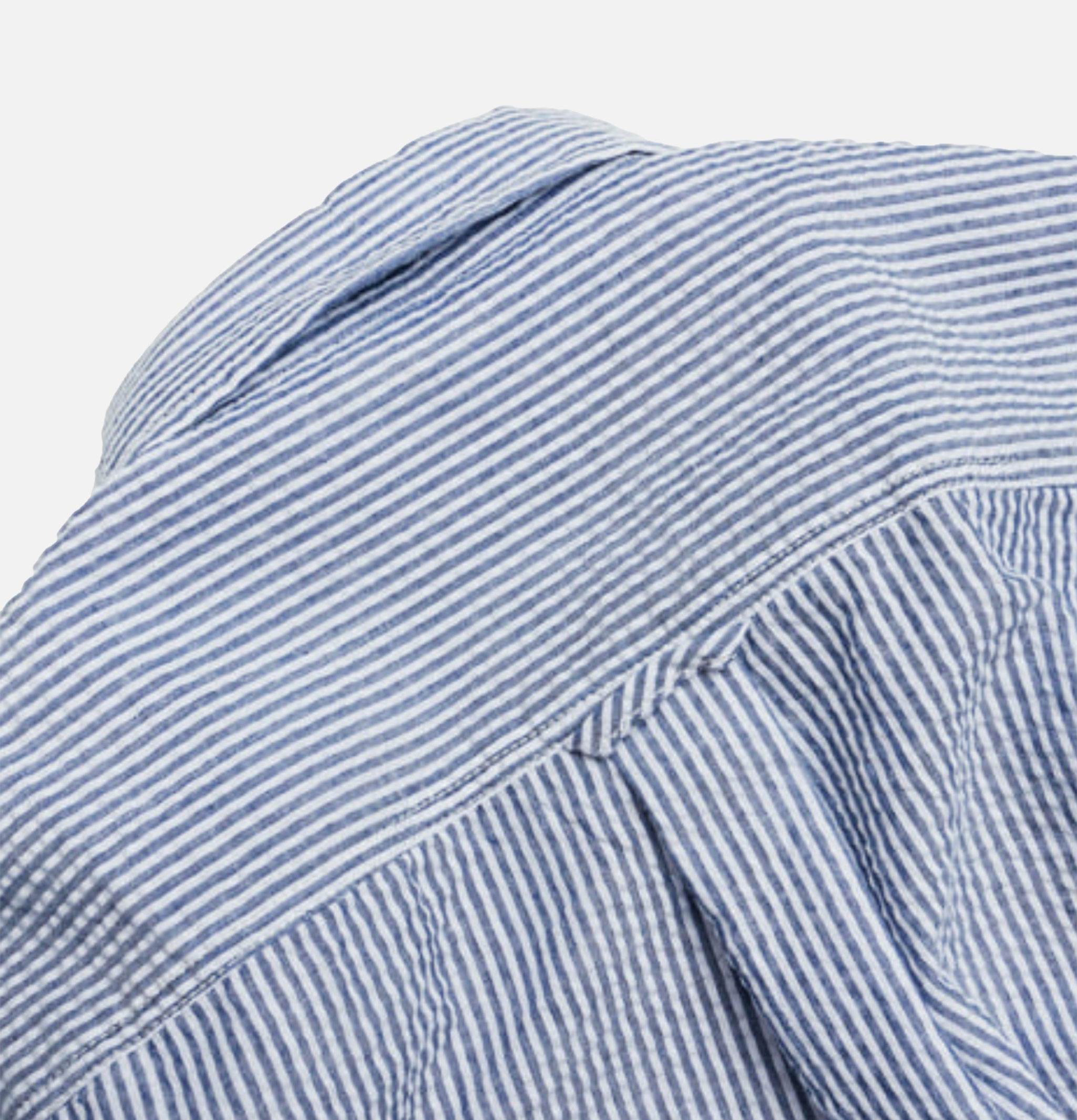 Frizmworks Chemise Og Stripe Seersucker Half Bleu