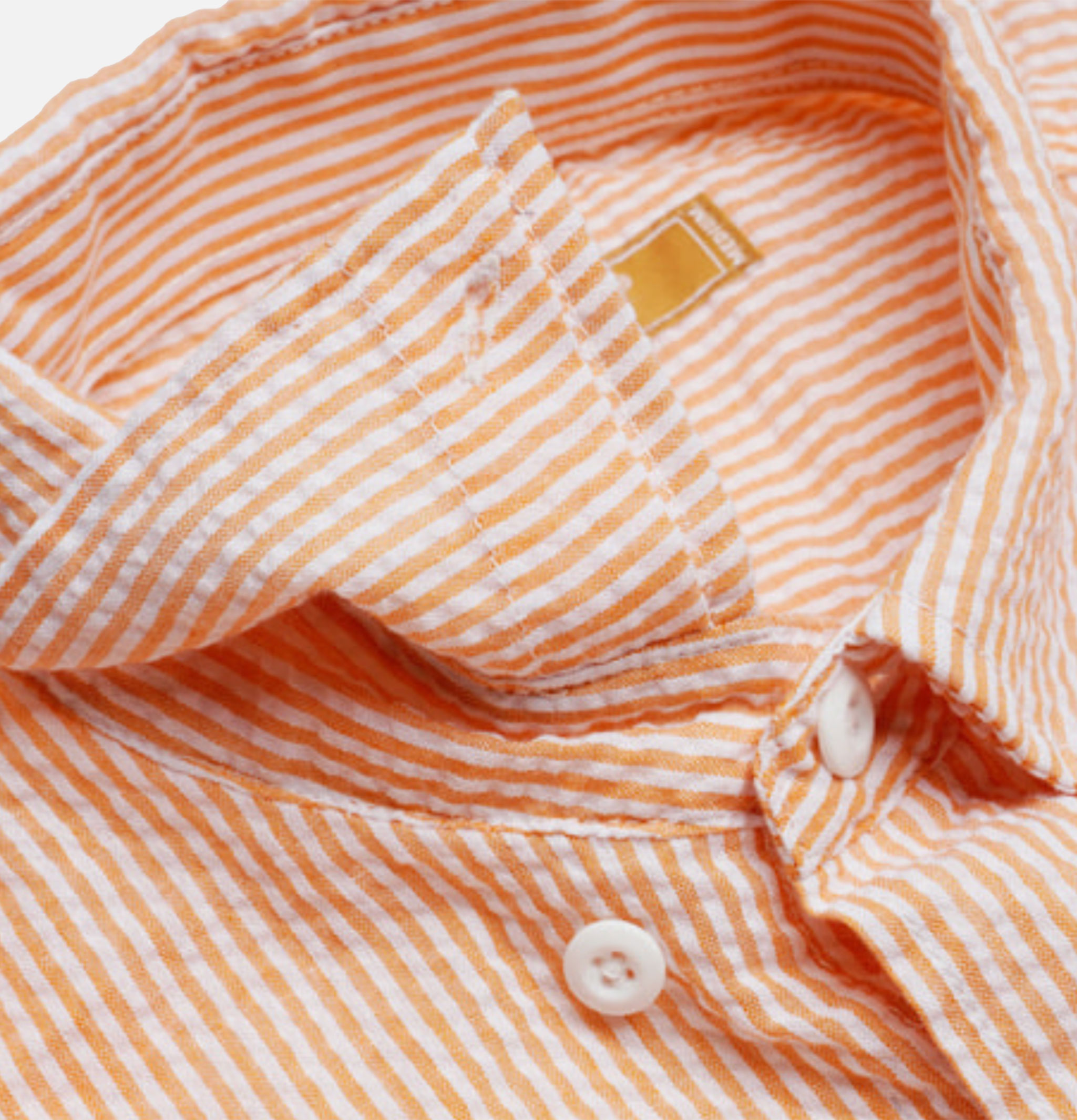 Frizmworks Chemise Og Stripe Seersucker Half Orange