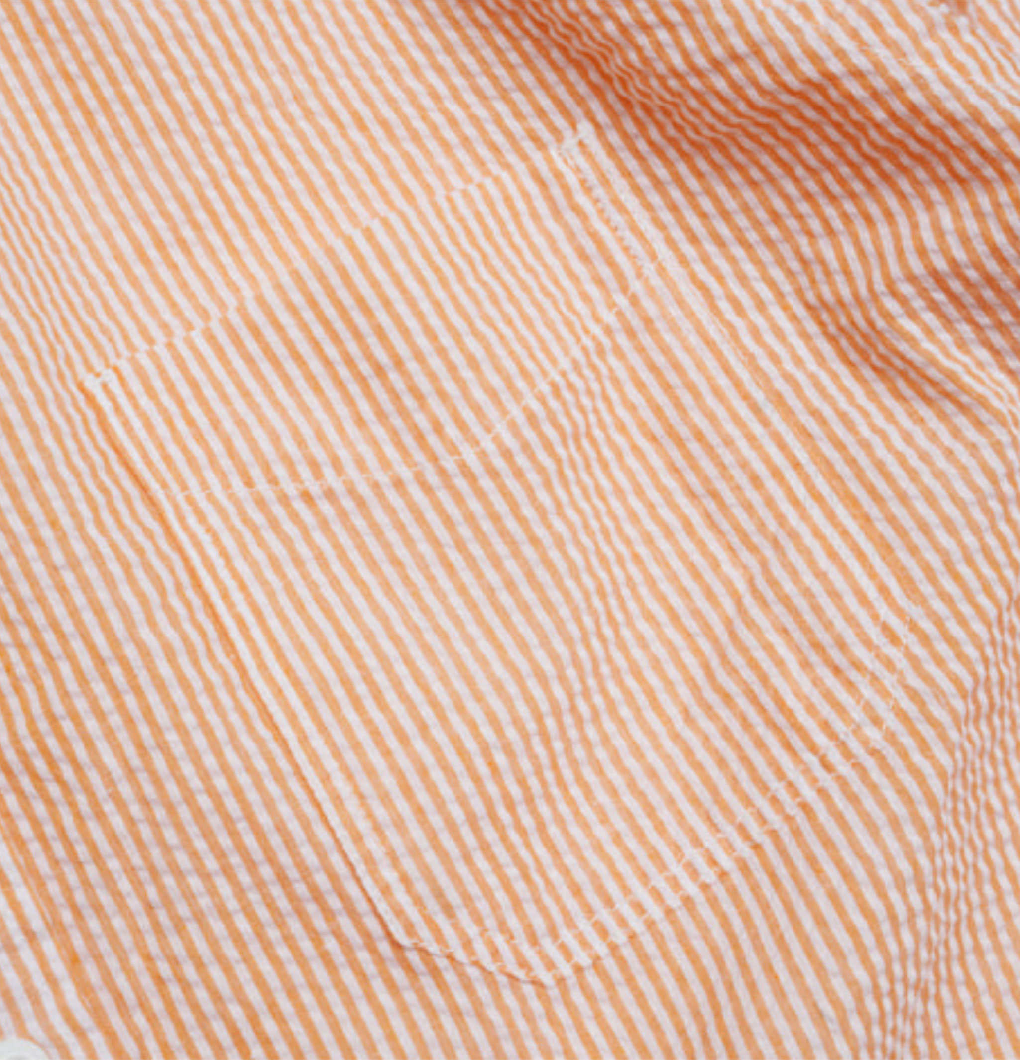 Frizmworks Chemise Og Stripe Seersucker Half Orange