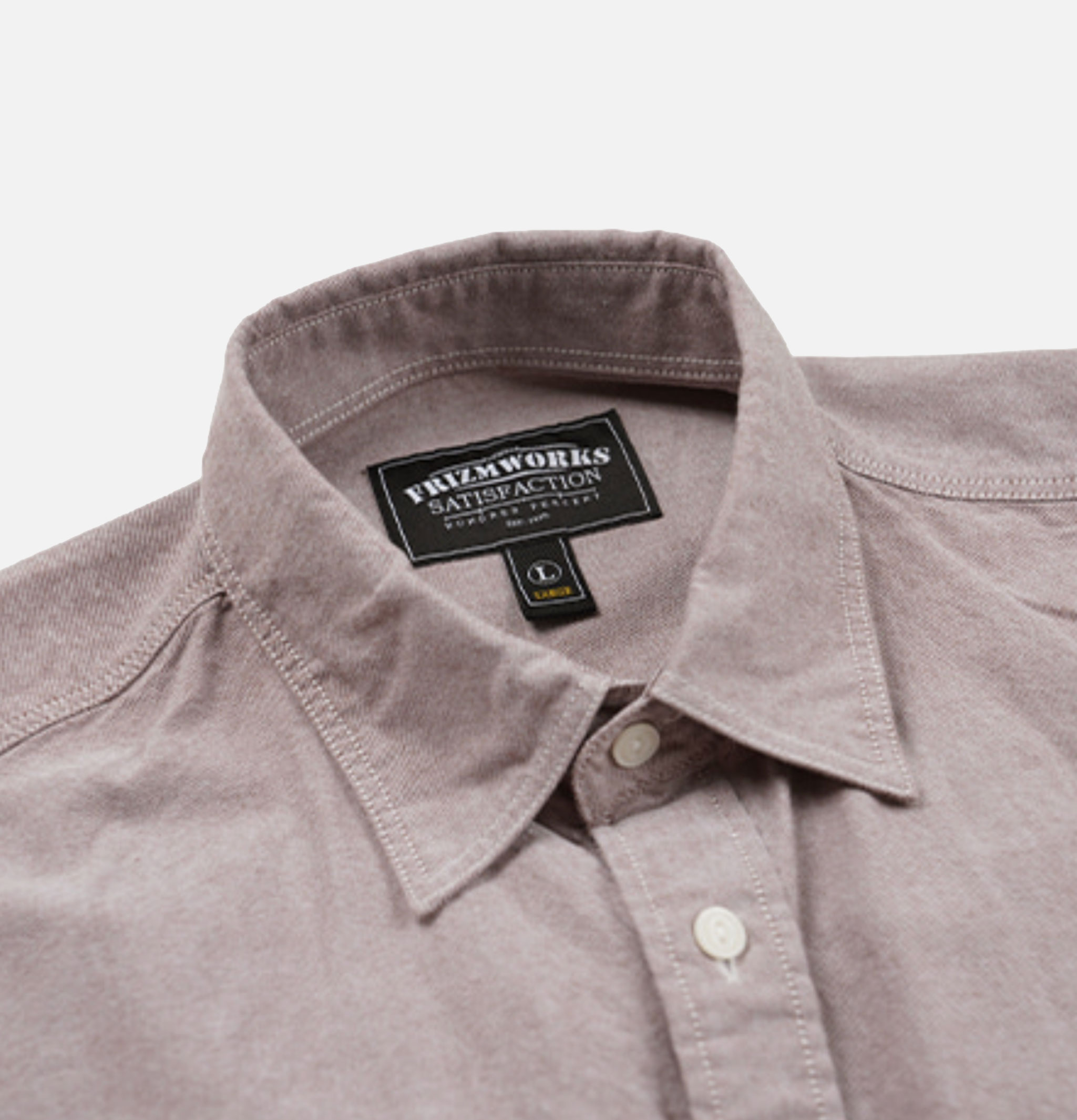 Frizmworks Chemise Oxford Work Marron