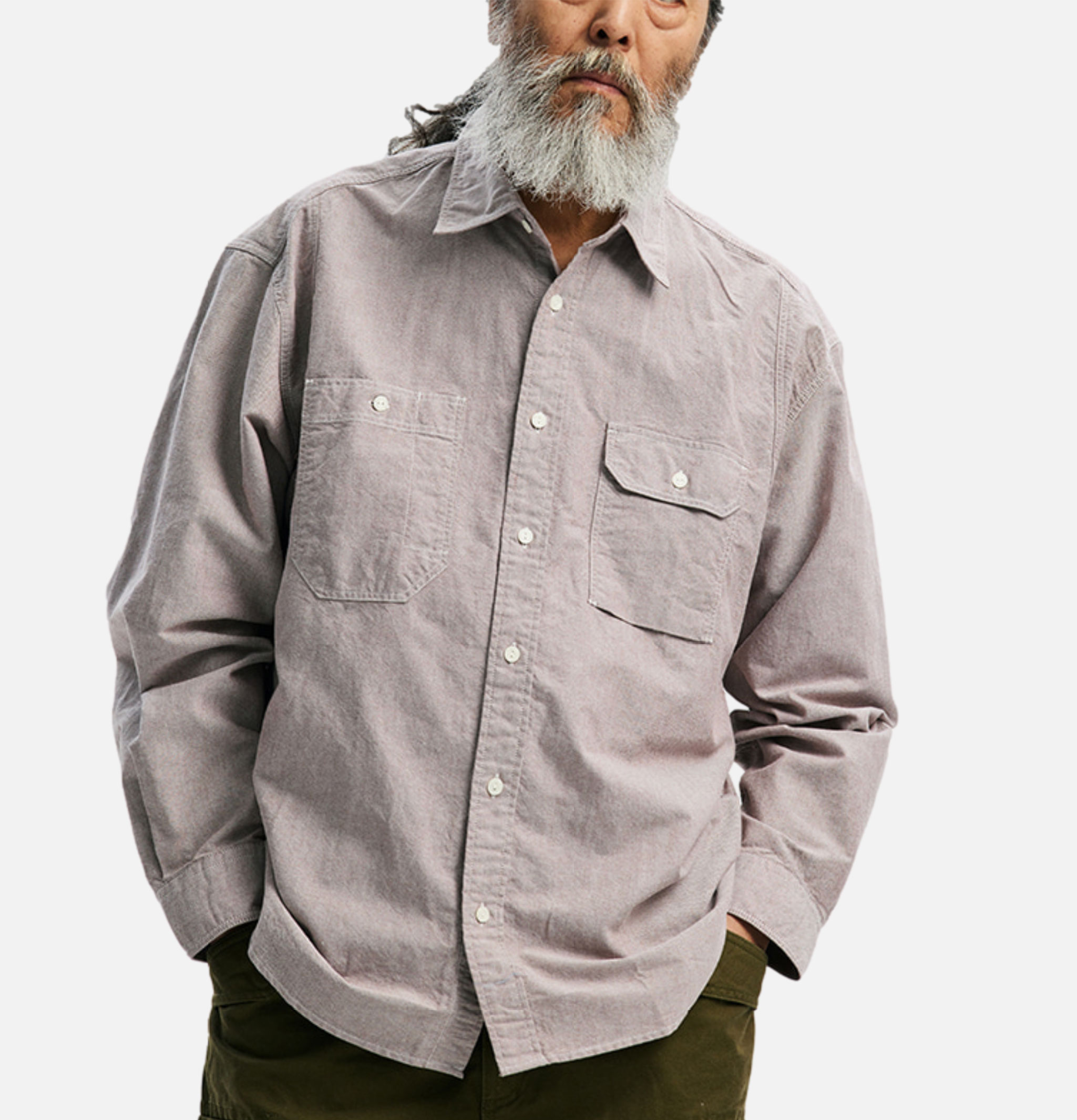 Frizmworks Brown Oxford Work Shirt