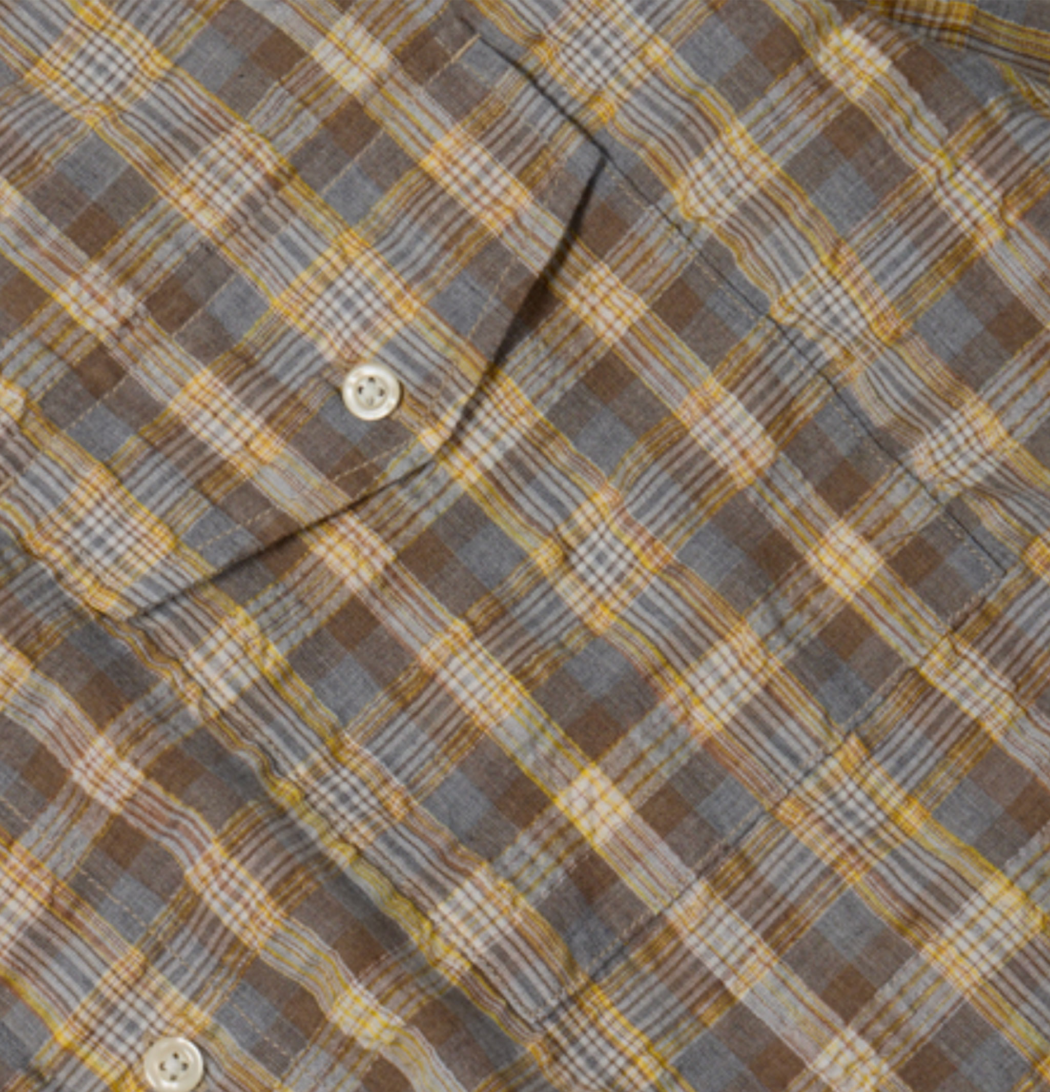Frizmworks Yellow Uneven Check Shirt