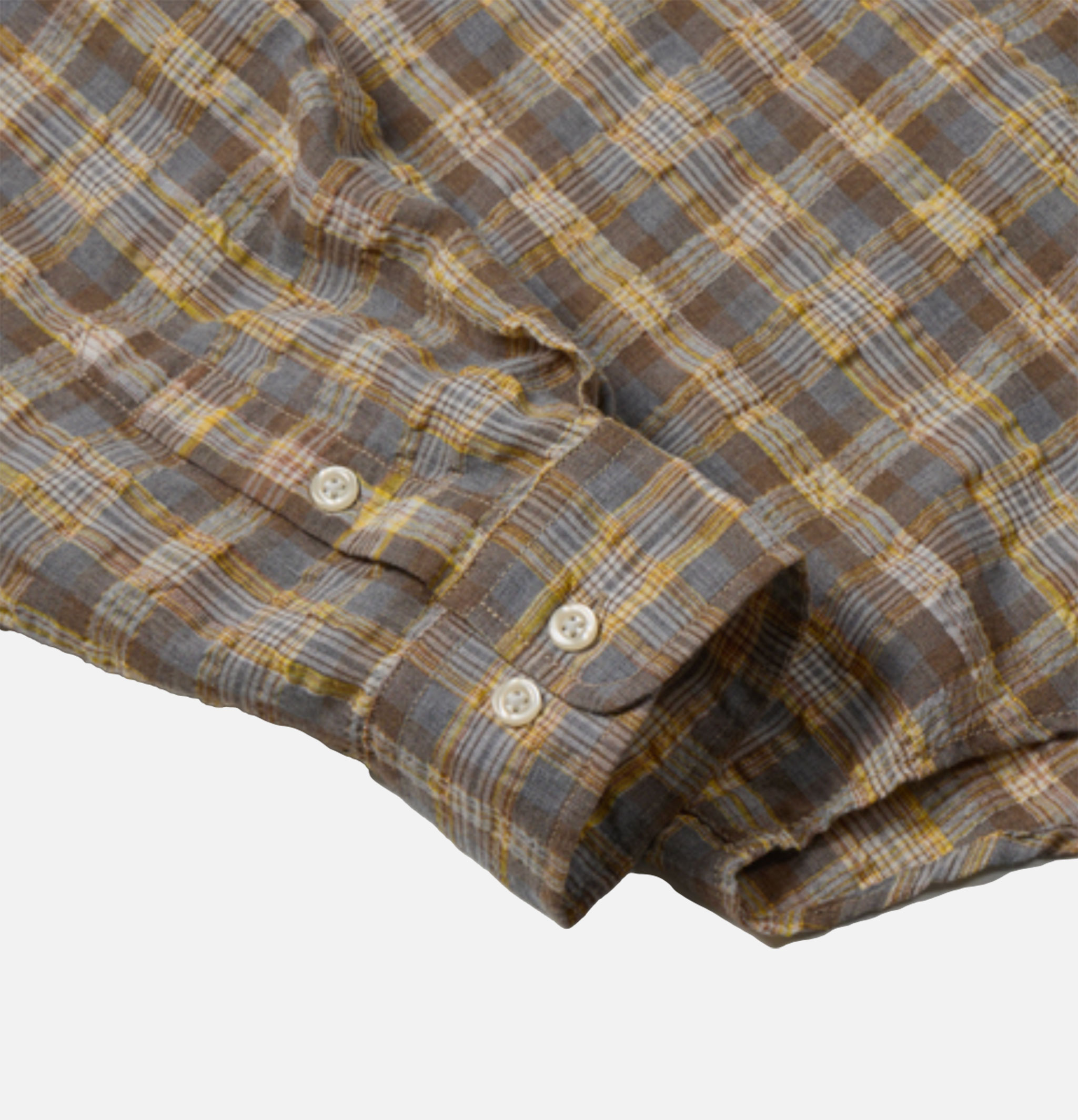 Frizmworks Yellow Uneven Check Shirt