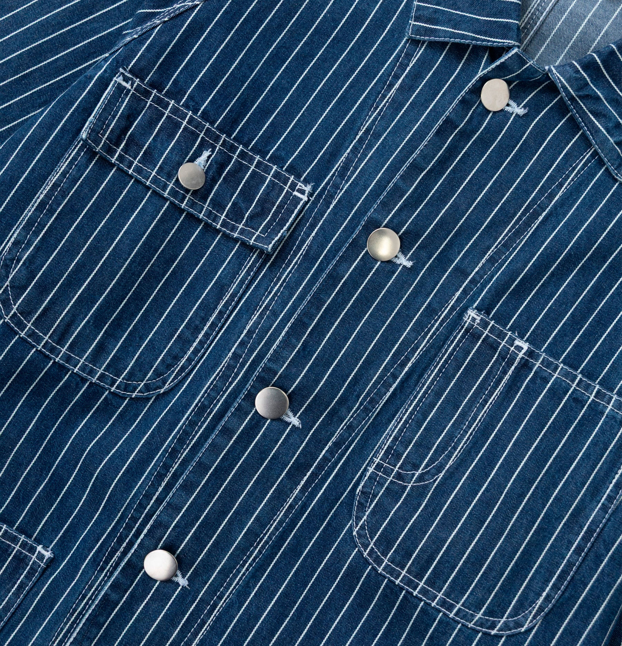 Service Works Coverall Jkt 2.0 Pinstripe Denim