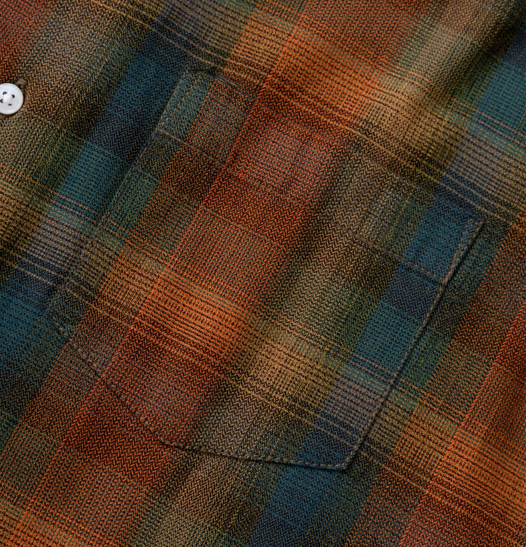 Service Works Plaid Resort Shirt Brown