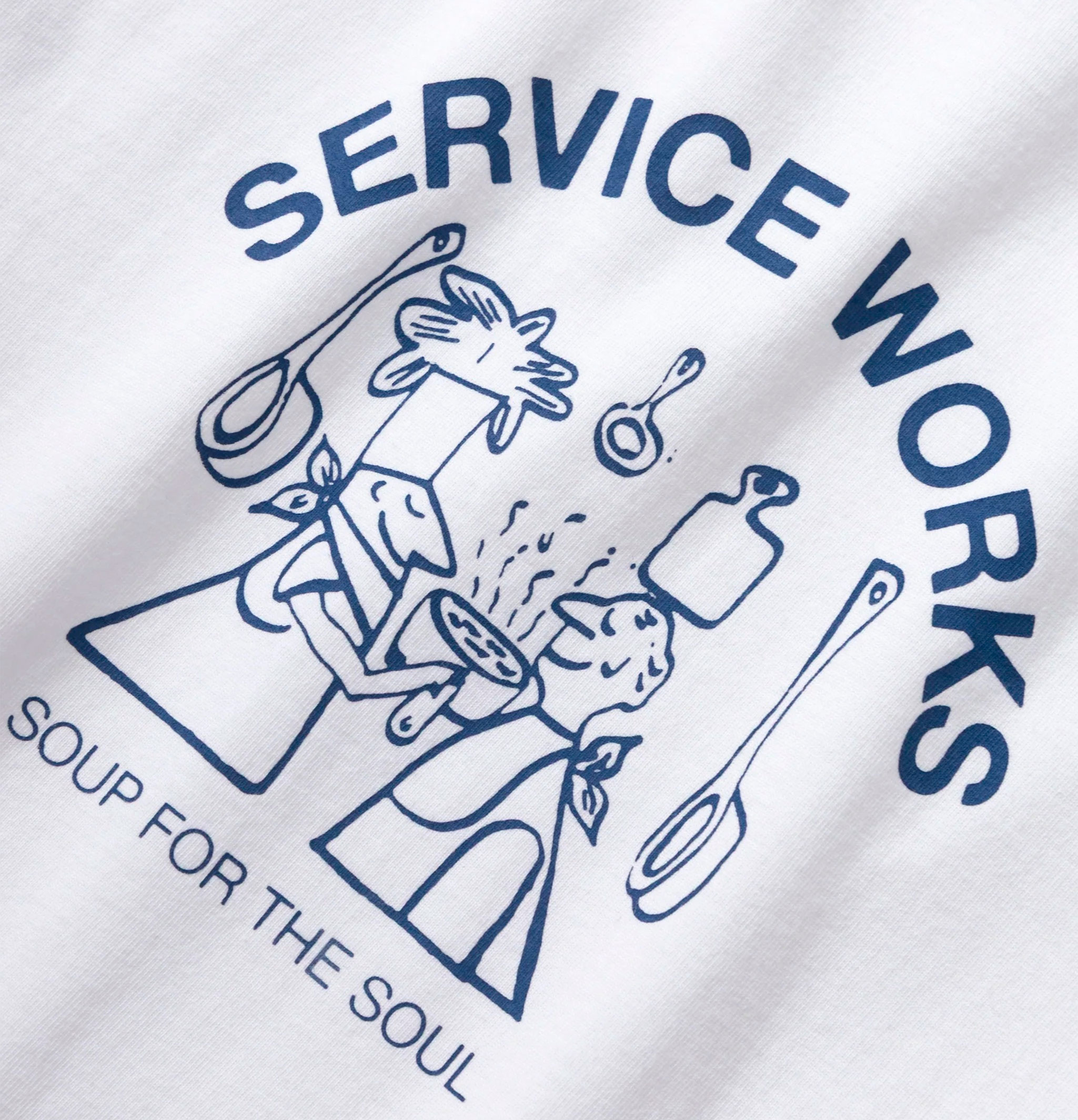 Service Works T-shirt Soup For The Soul Blanc