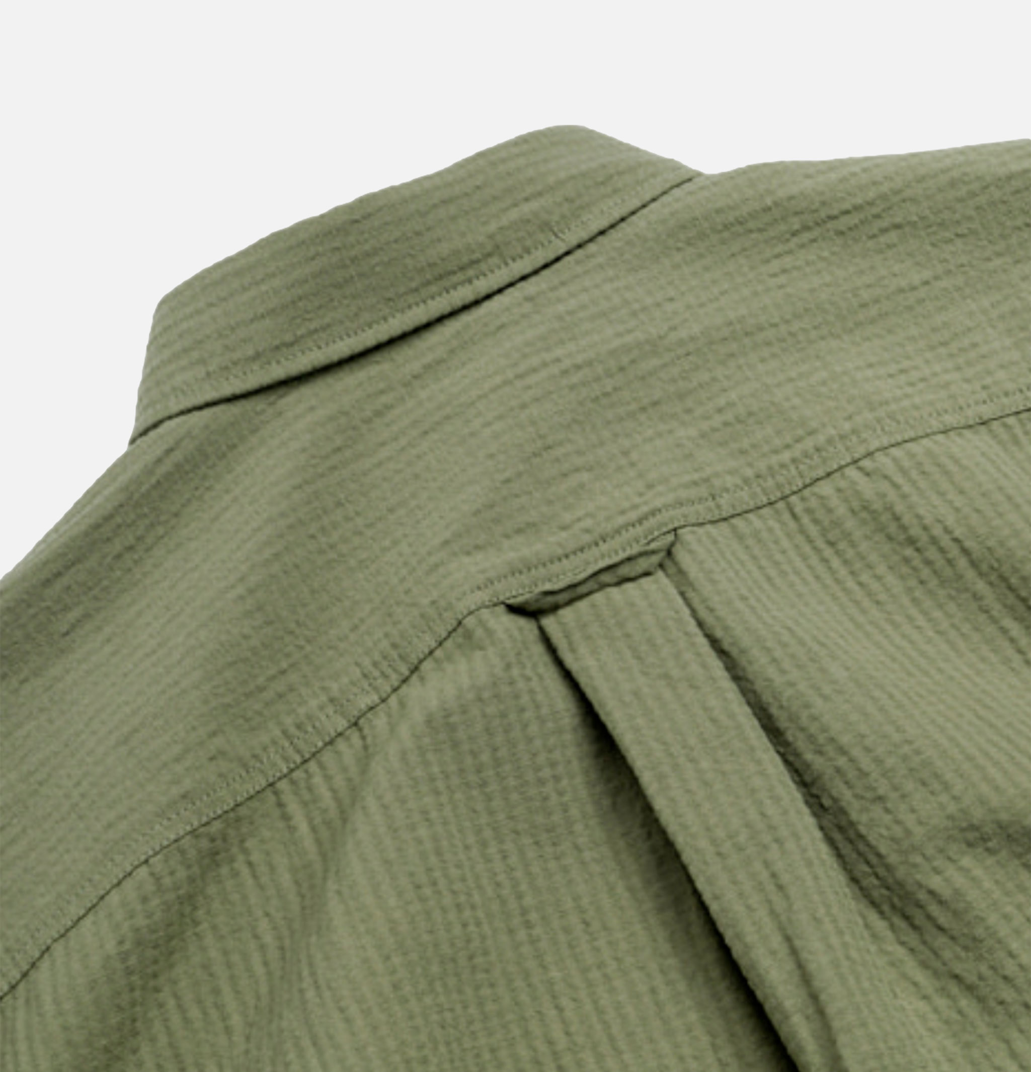 Frizmworks Dobby Seersucker Shirt in Half Olive