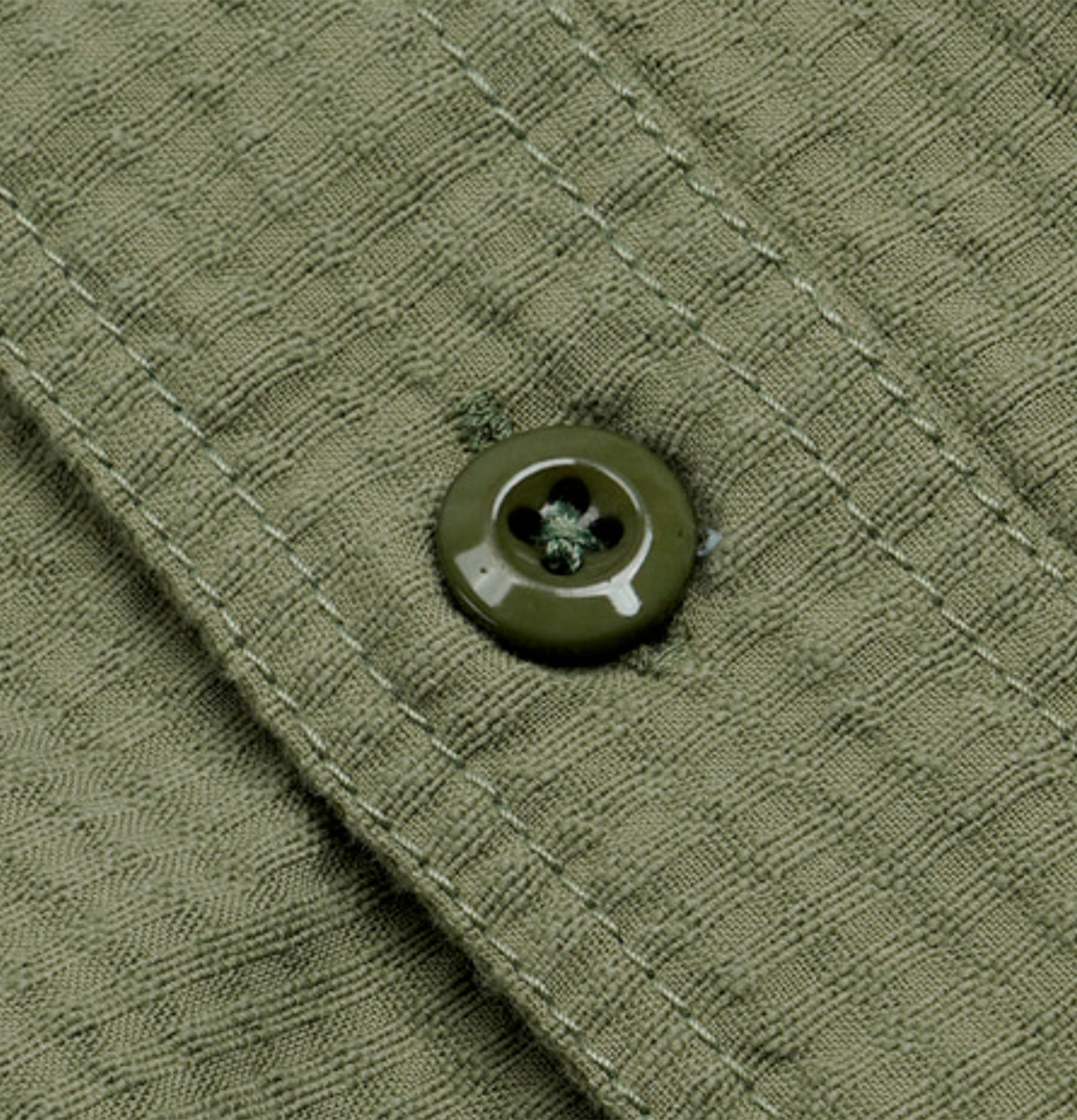 Frizmworks Dobby Seersucker Shirt in Half Olive