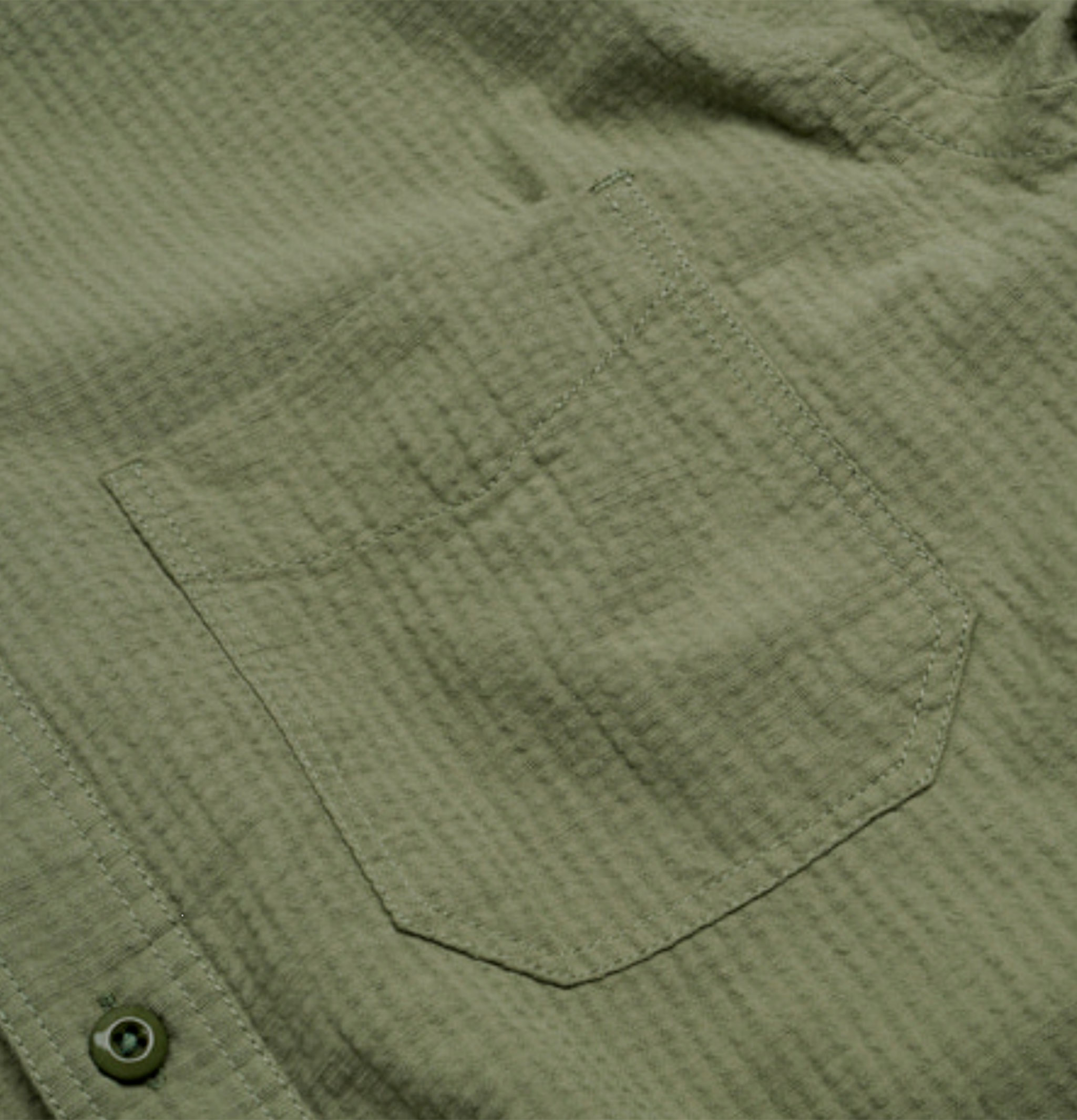 Frizmworks Dobby Seersucker Shirt in Half Olive