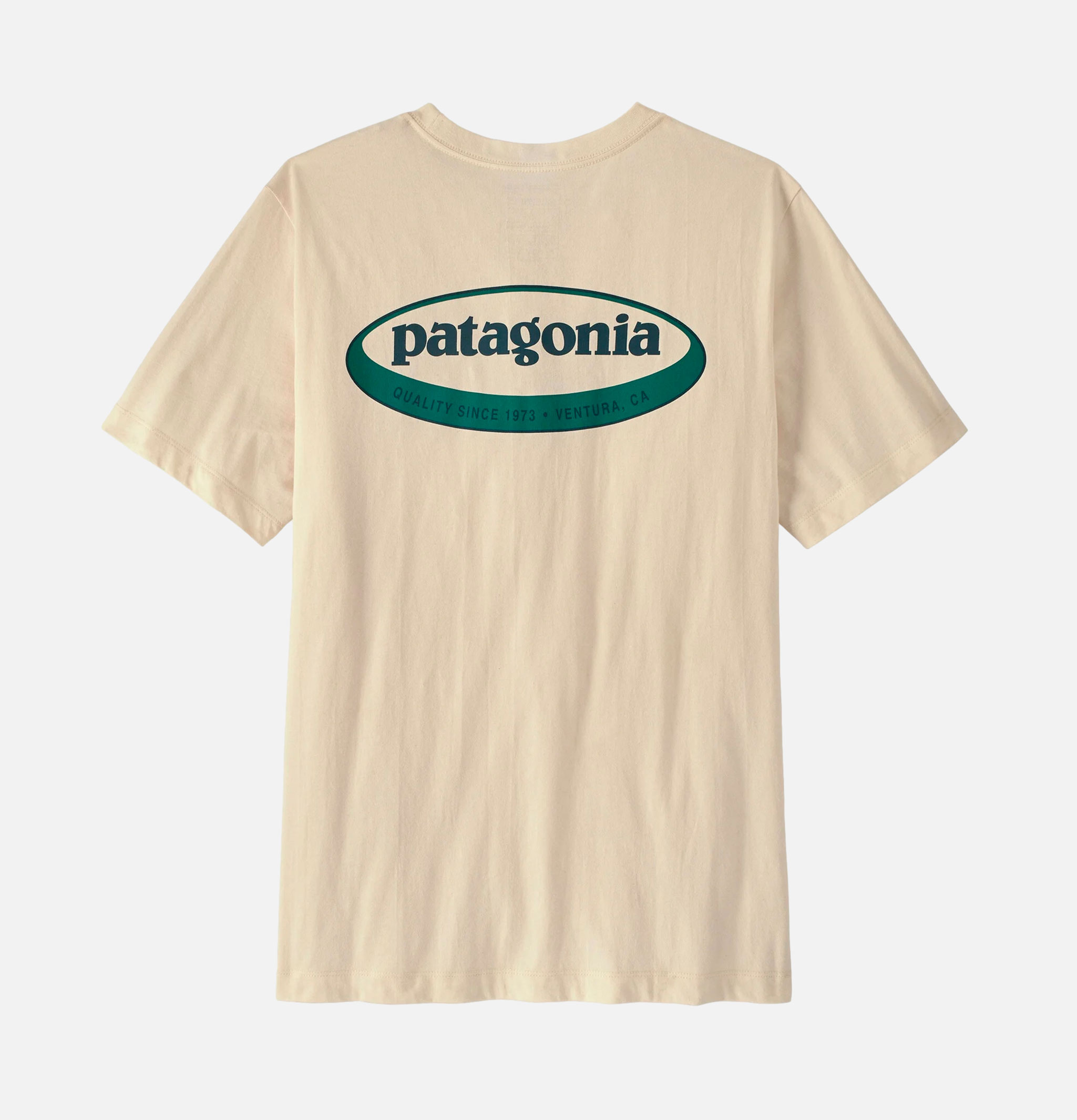 Patagonia 95 Oval Logo Tee, Undyed Natural