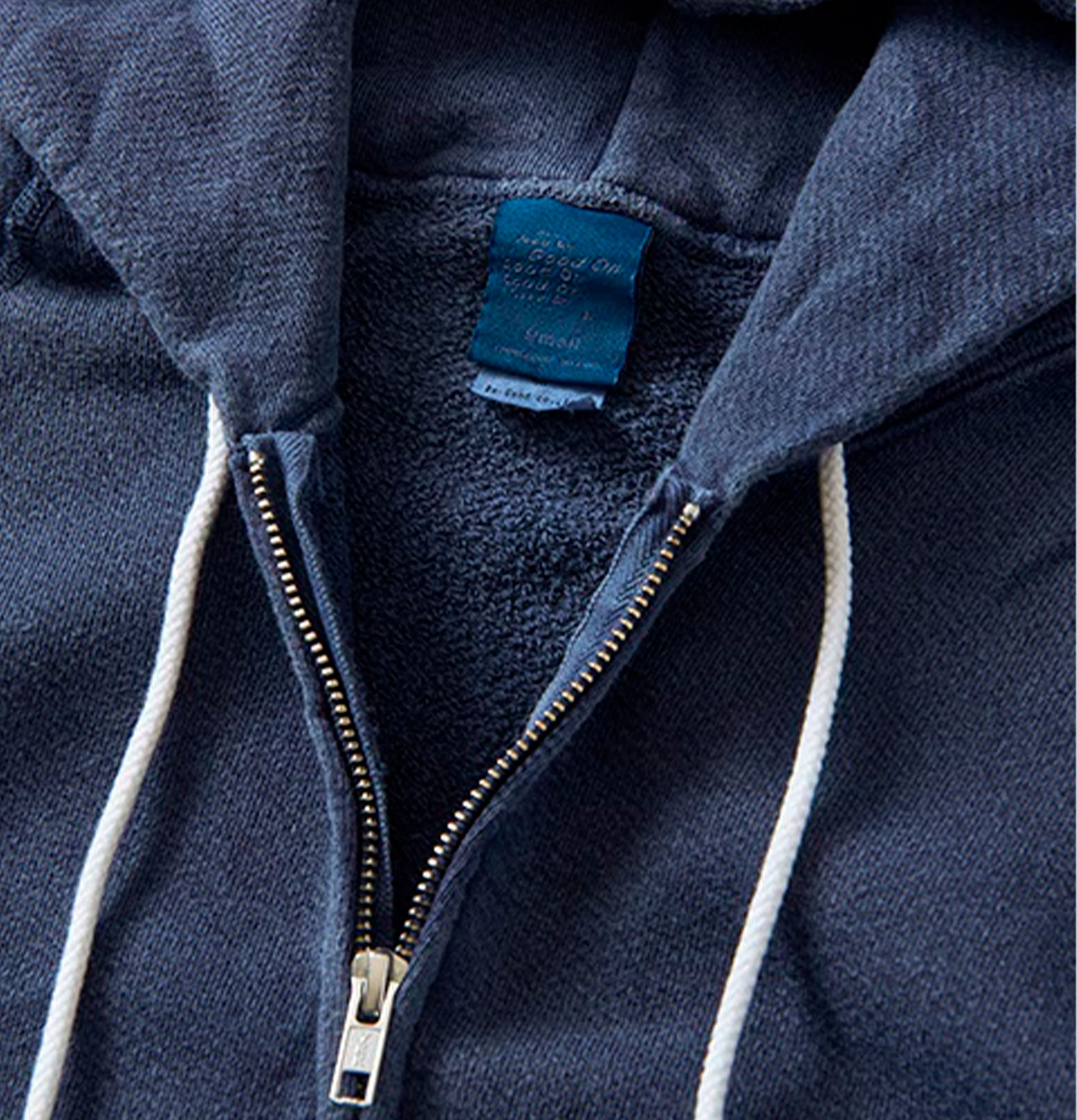 Good On Raglan Zip Hoody Navy