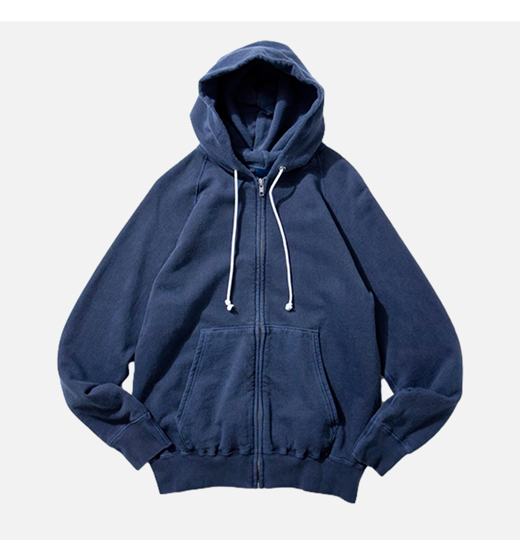 Good On Raglan Zip Hoody Navy