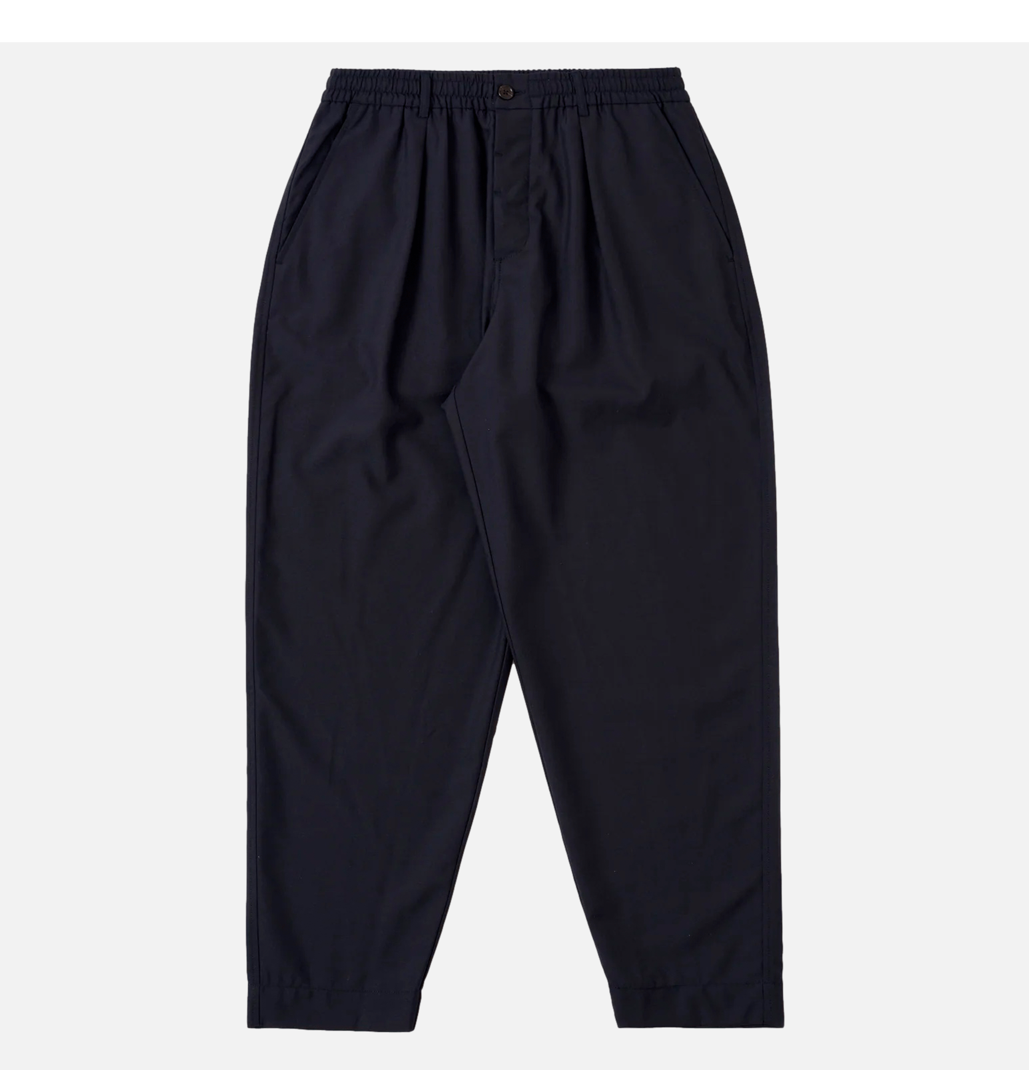 Universal Works Pleated Track Pant Tropical Suiting Navy