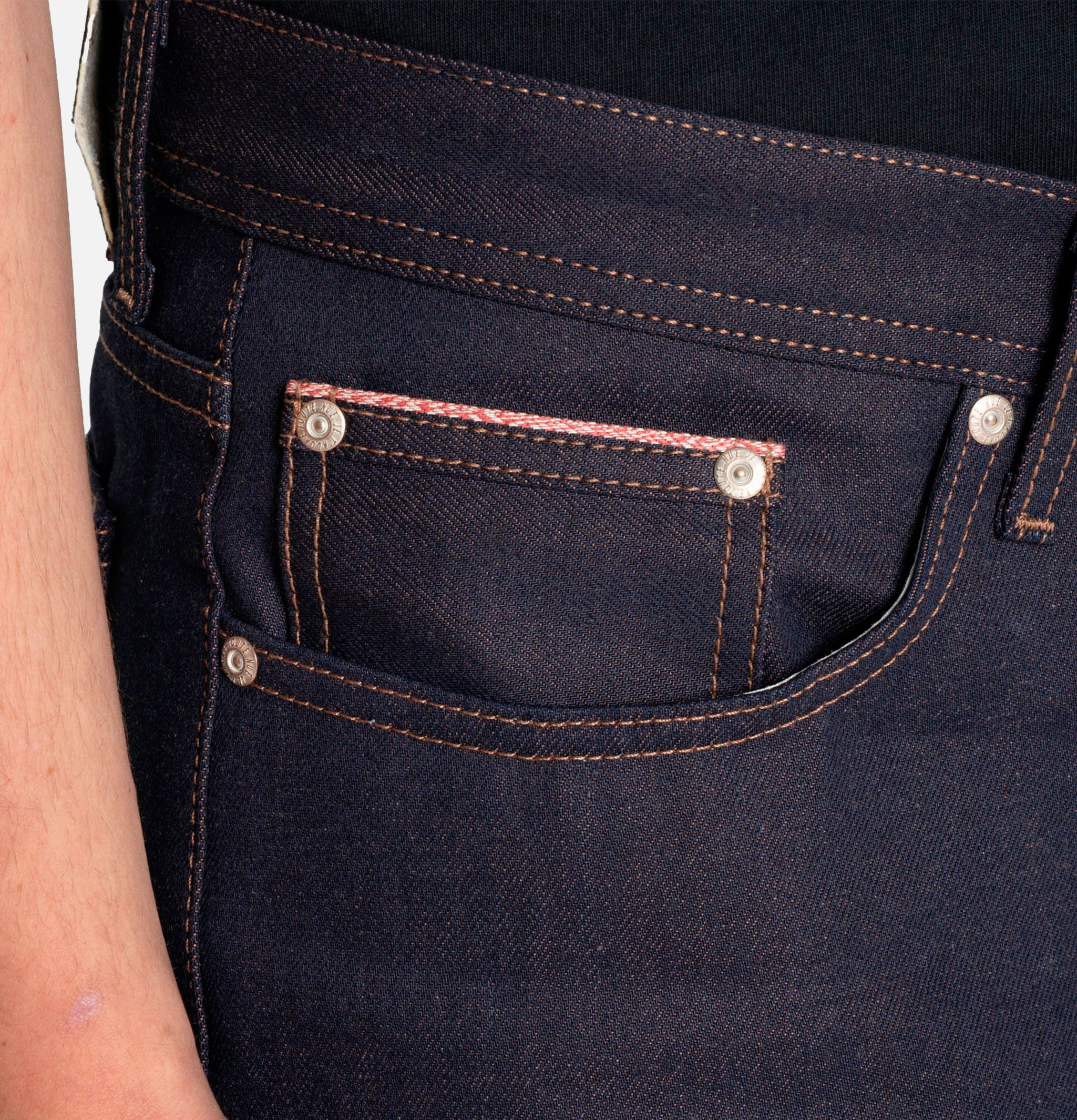 Naked & Famous Weird Guy Chocolate Milk Selvedge