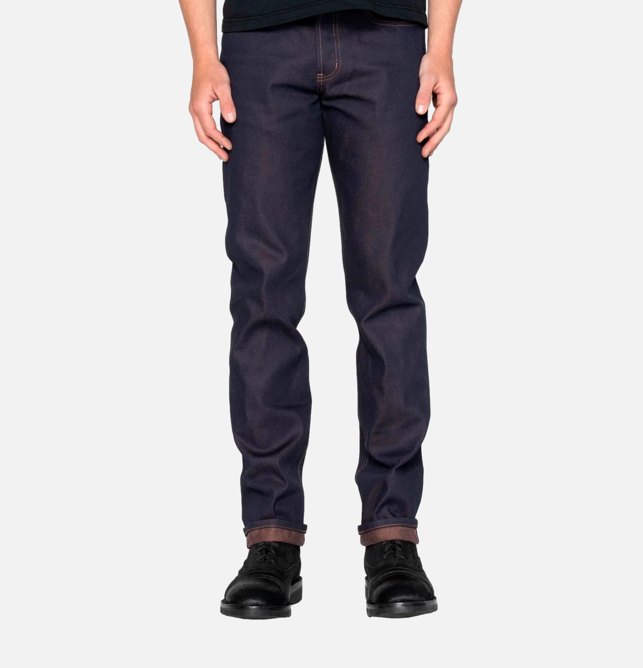 Naked & Famous Weird Guy Chocolate Milk Selvedge