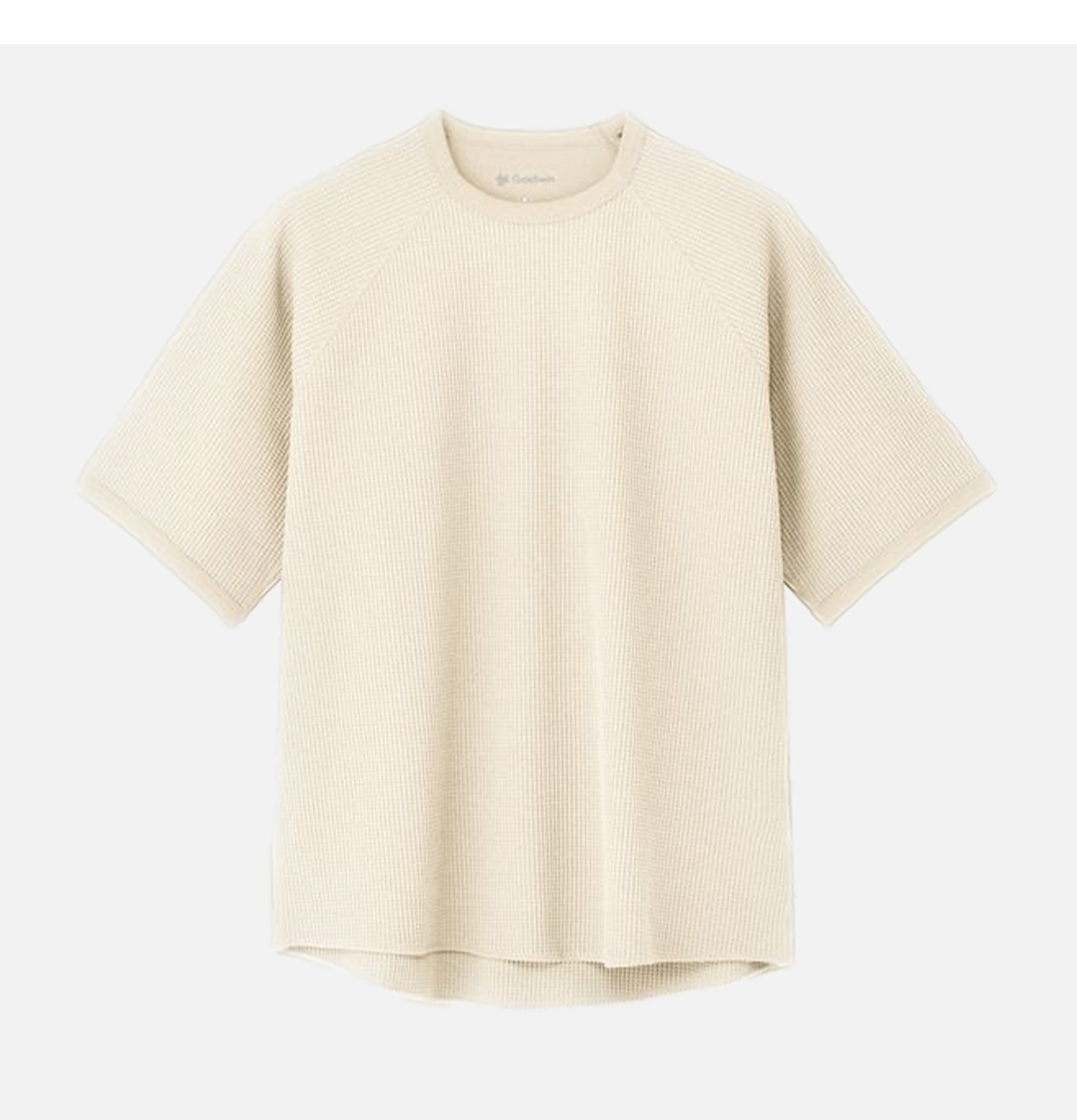 Goldwin T-shirt Waffle Light Ivoire