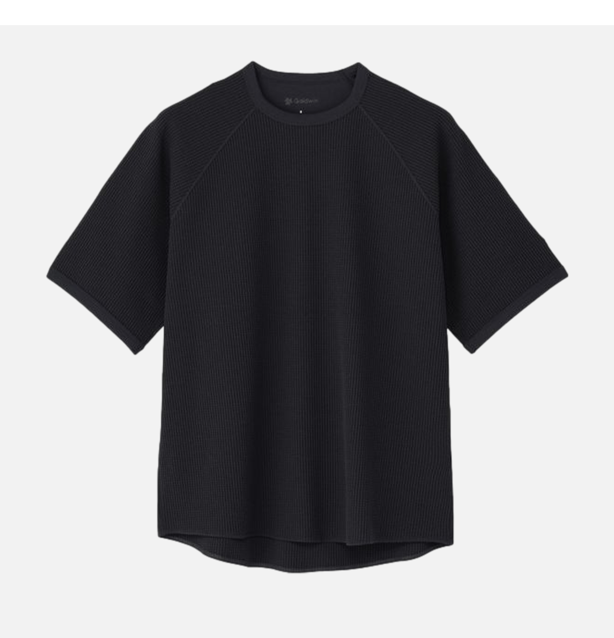 Goldwin T-shirt Waffle Light Noir