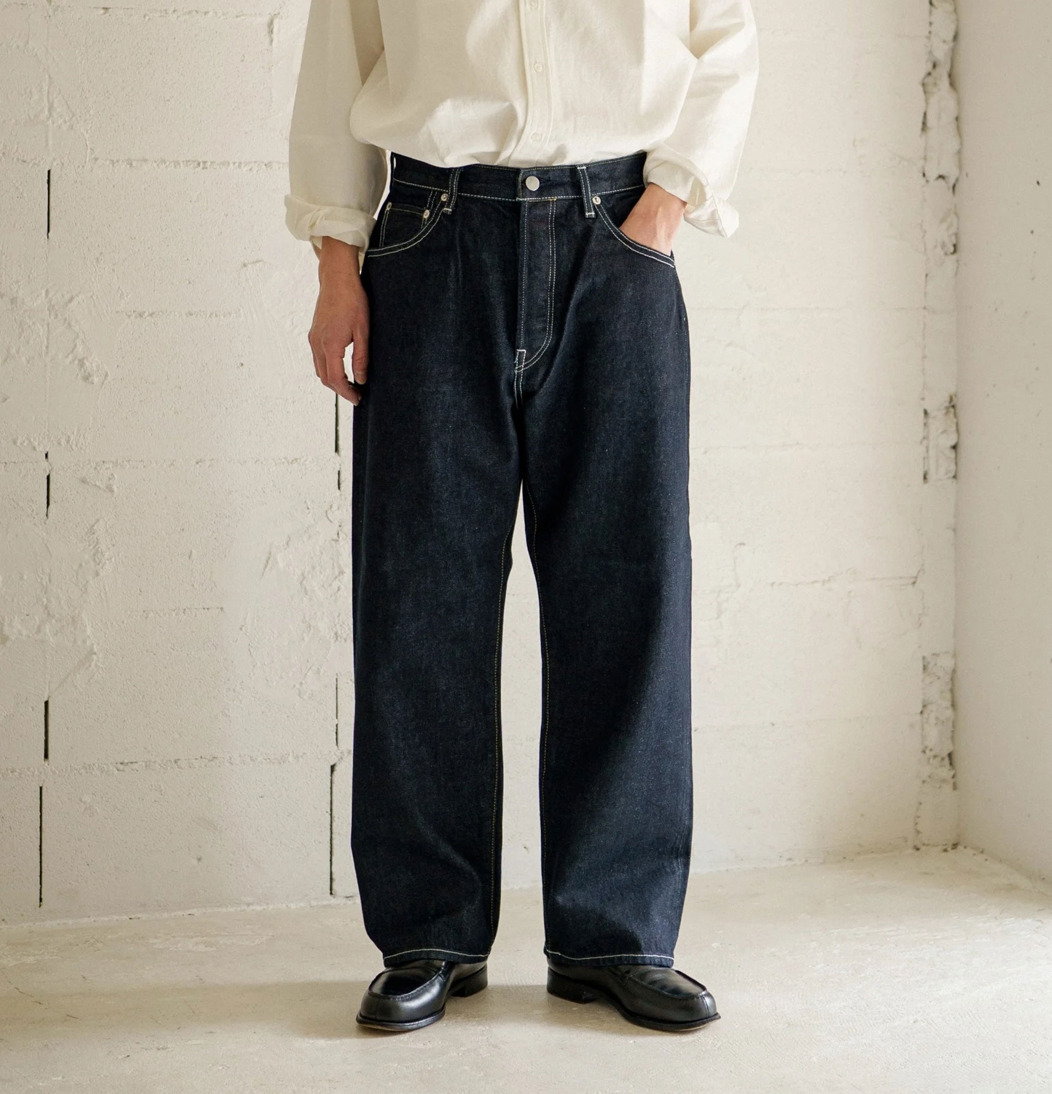 Hatski Denim 03 Wide Tapered One Wash