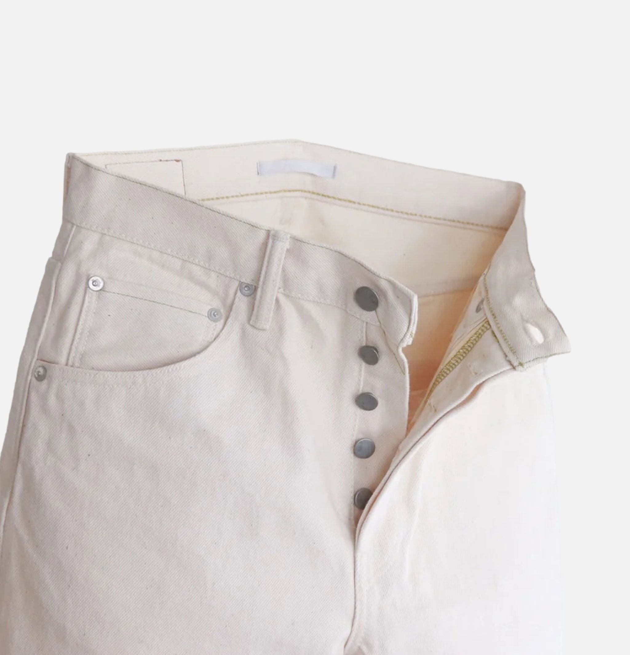 Hatski Denim 01 Loose Tapered Washi Ecru