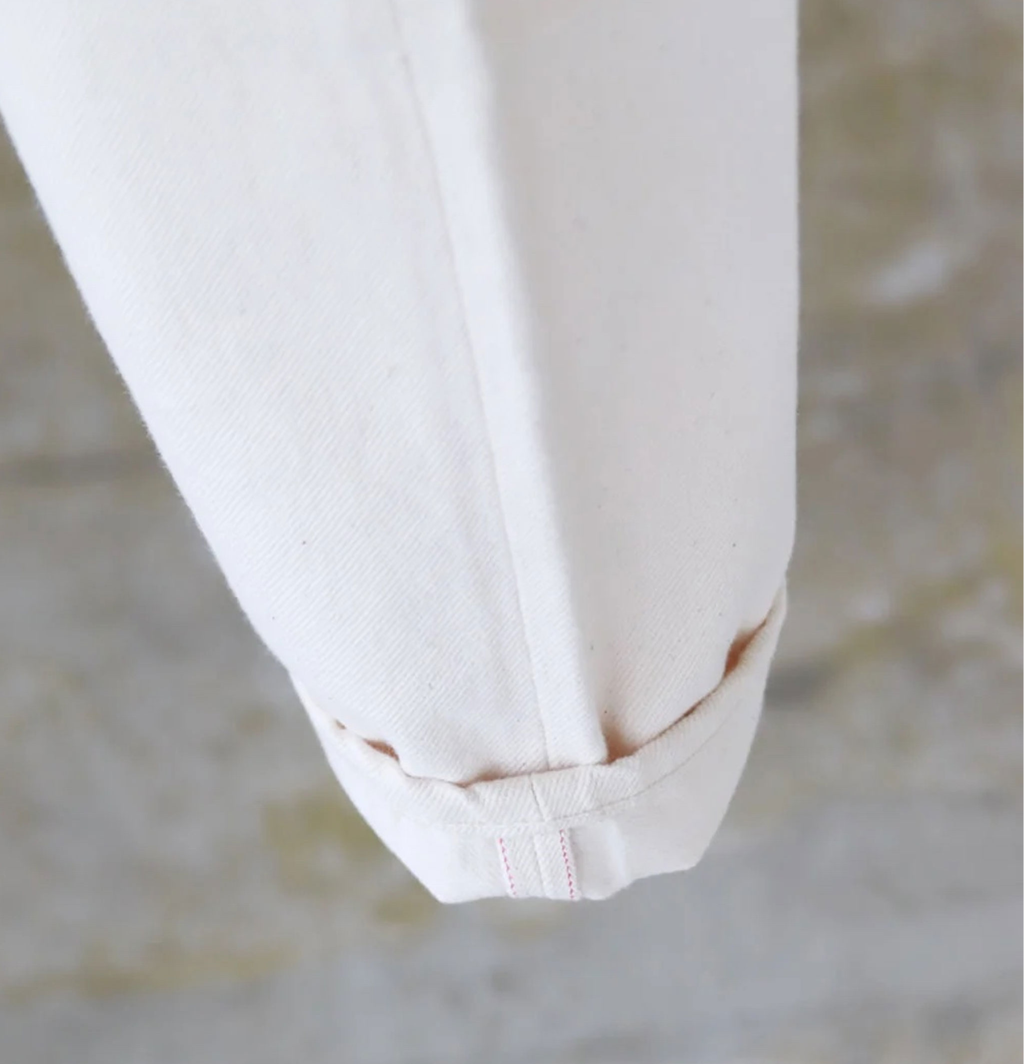 Hatski Denim 01 Loose Tapered Washi Ecru