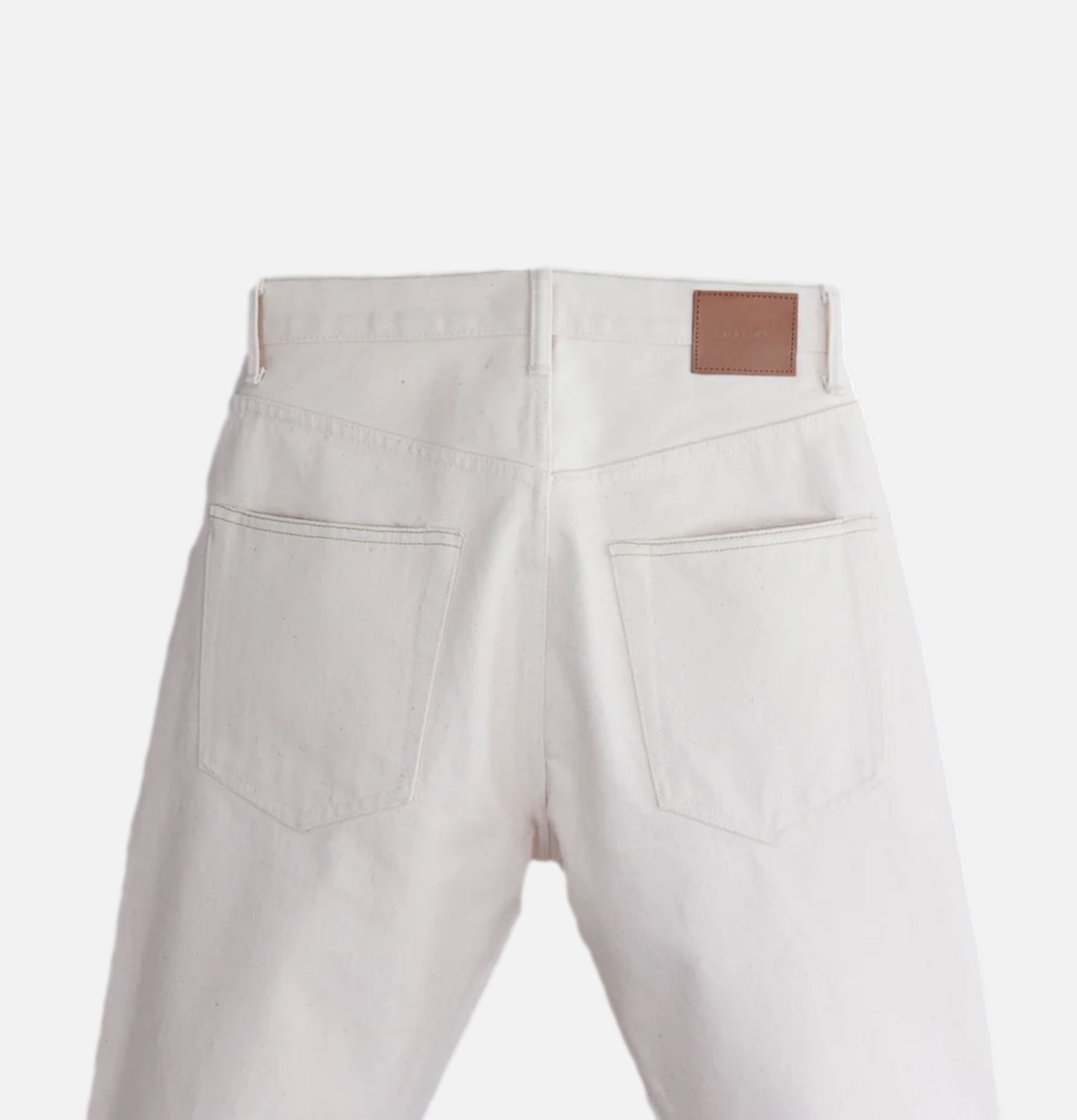 Hatski Denim 01 Loose Tapered Washi Ecru