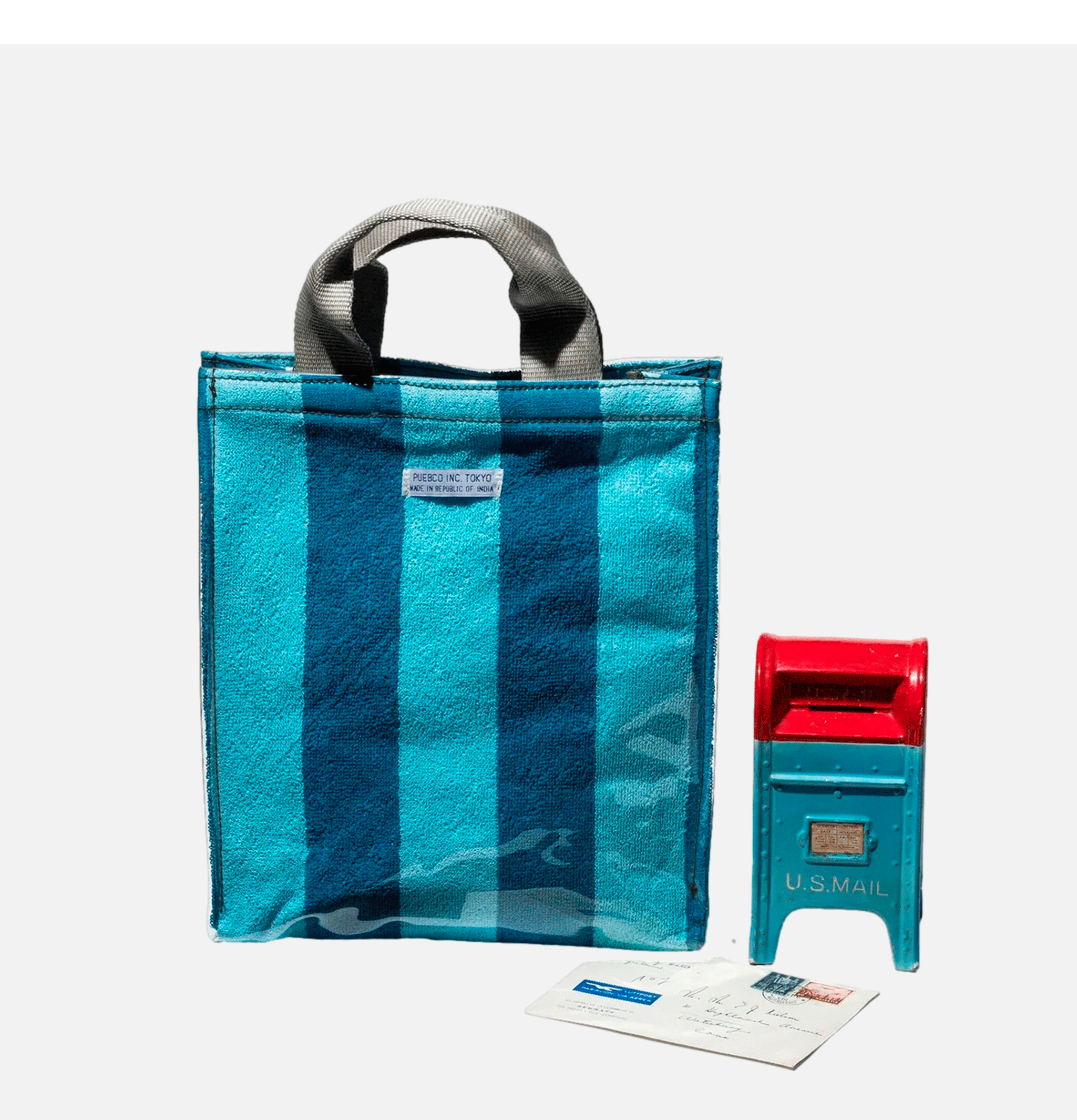 Puebco Covered Towel Document Bag Blue