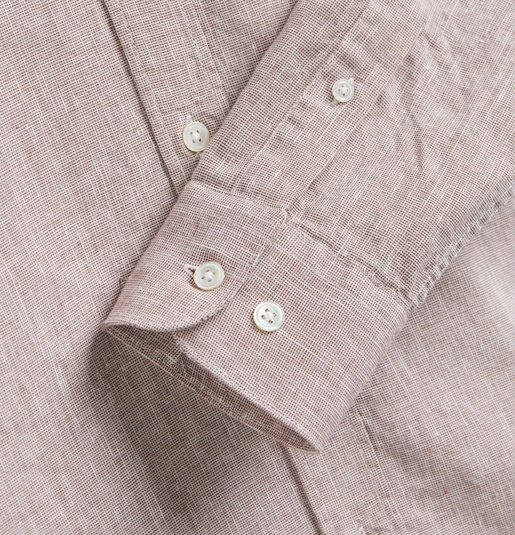 Portuguese Flannel Shirt Granular Burgundy