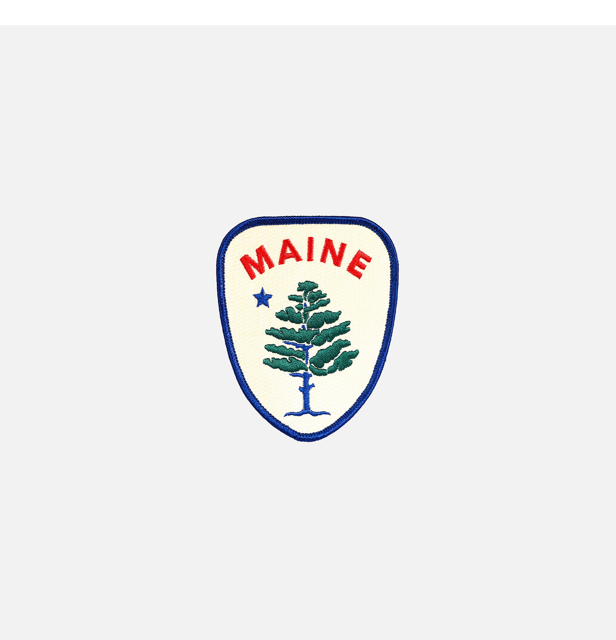 Oxford Pennant Patch Maine Brodé