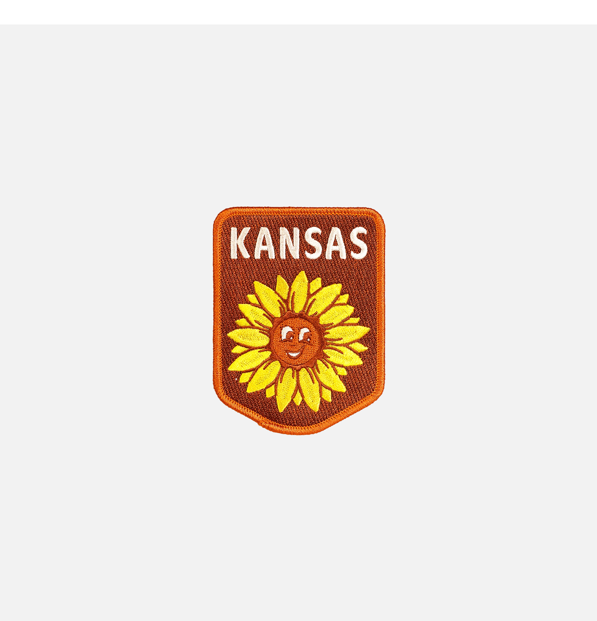 Oxford Pennant Patch Kansas Brodé