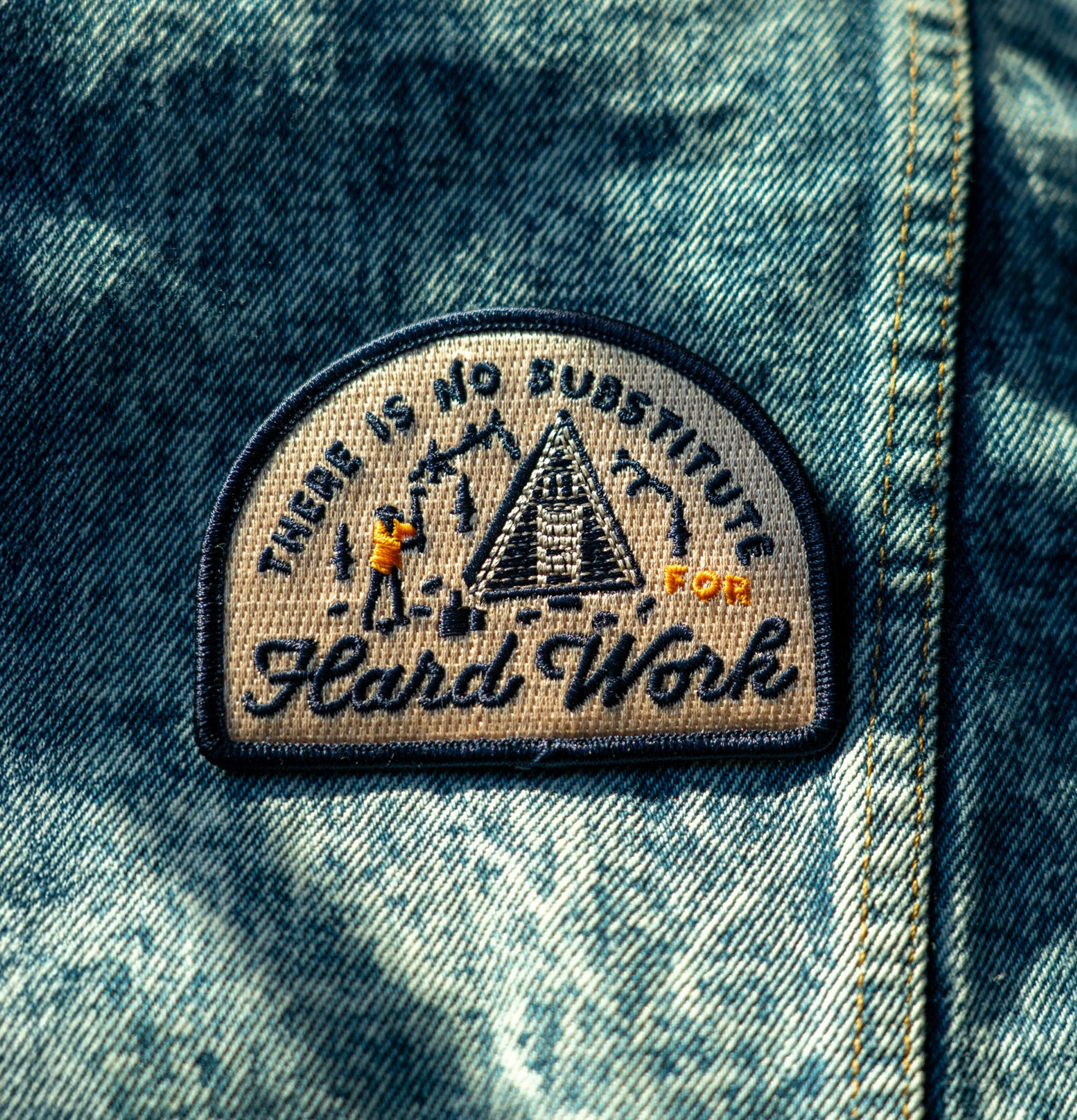 Oxford Pennant Patch Work Ethic Brodé