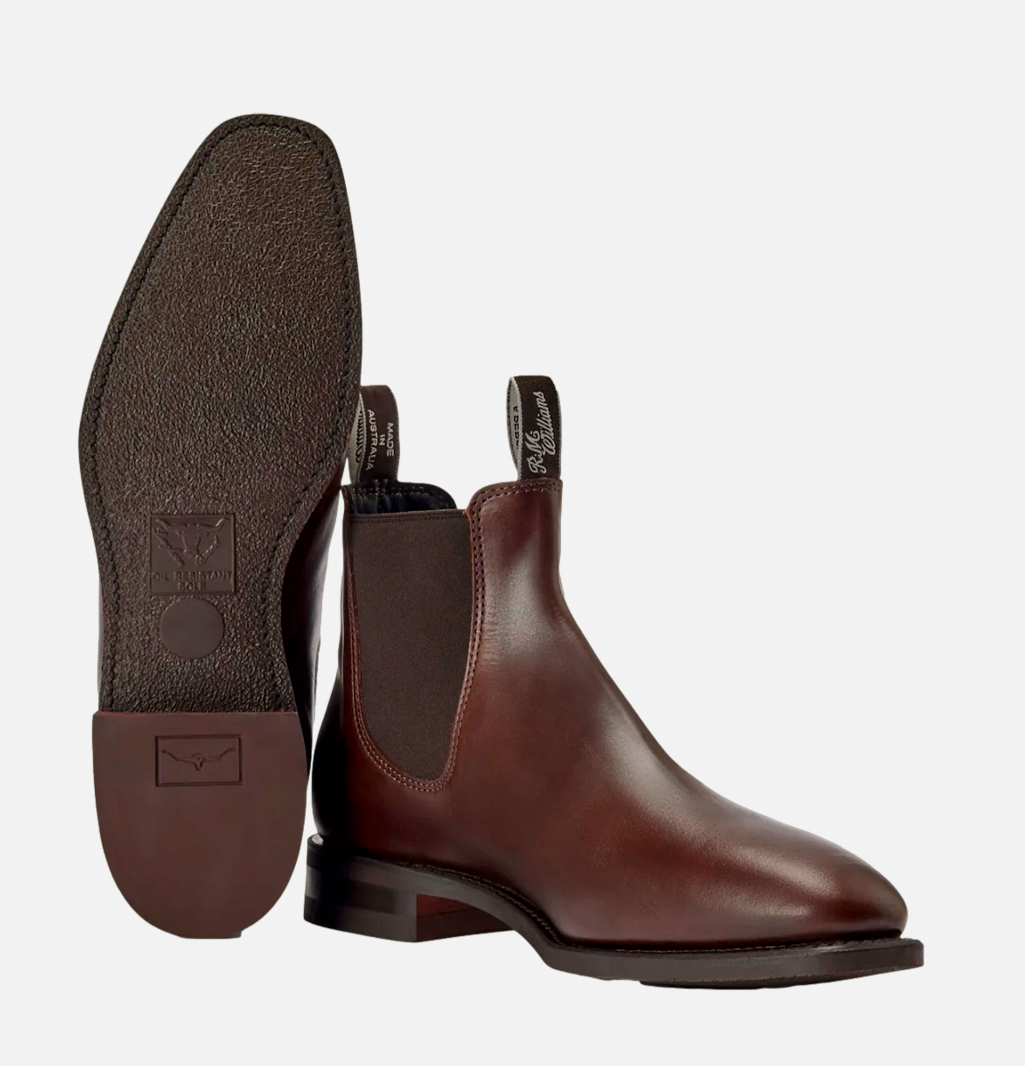 RM Williams Craftsman Choco Raisin Pullup