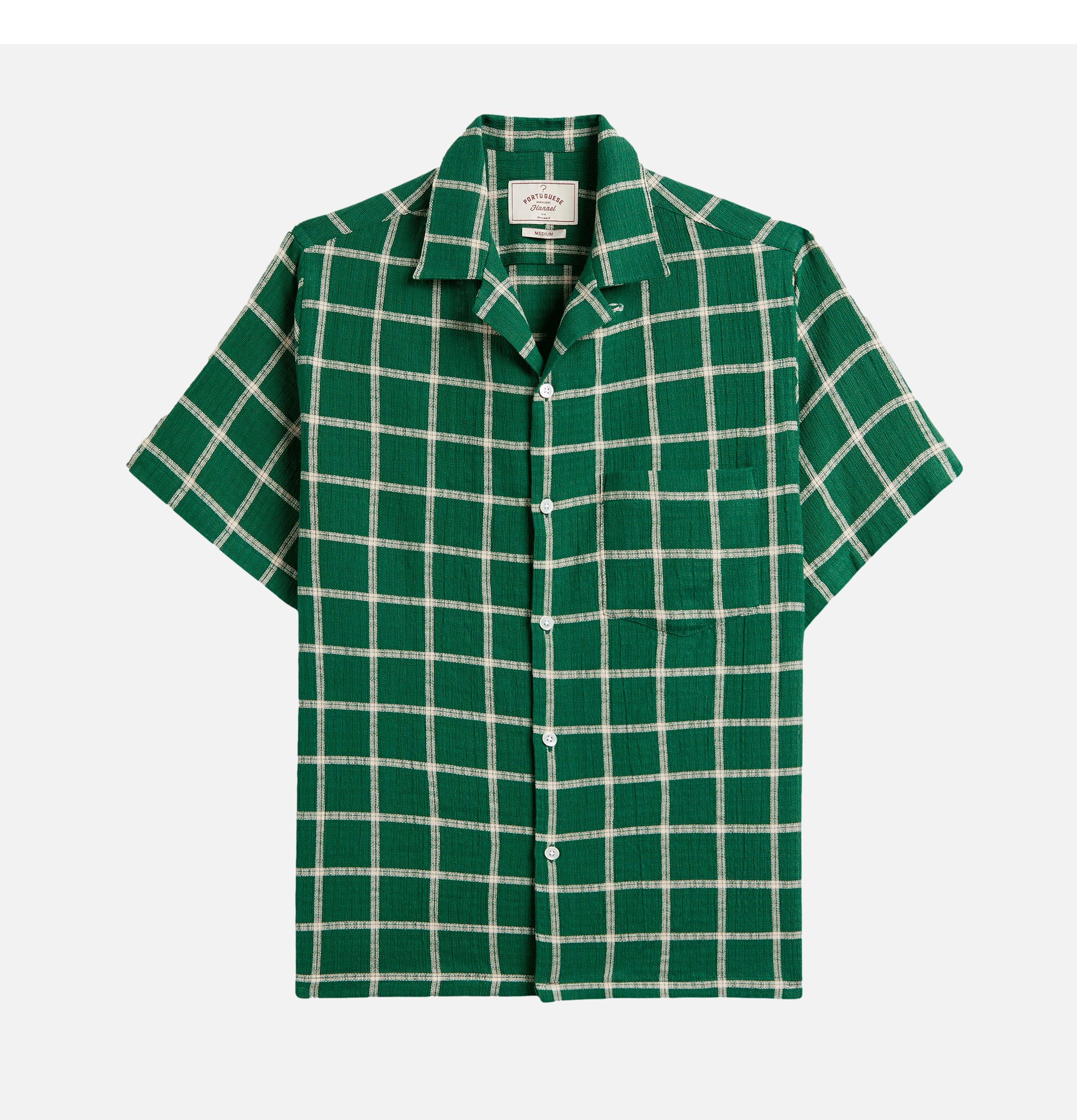 Portuguese Flannel Chemise Alvor Green