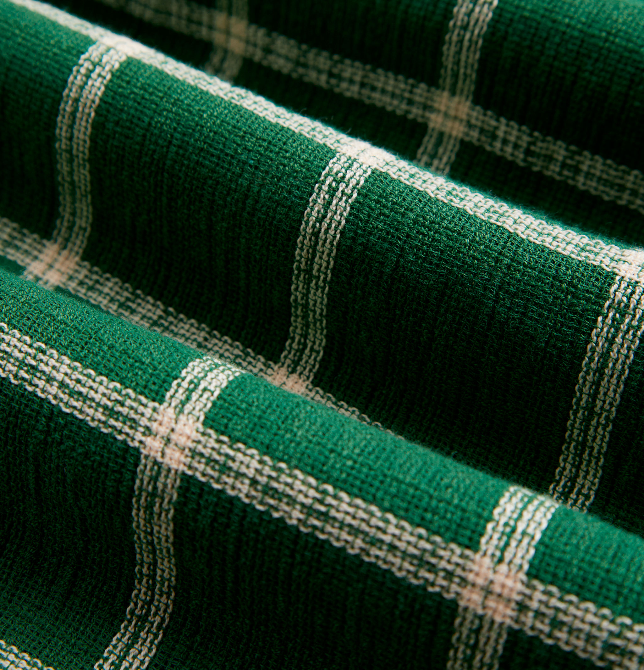 Portuguese Flannel Chemise Alvor Green