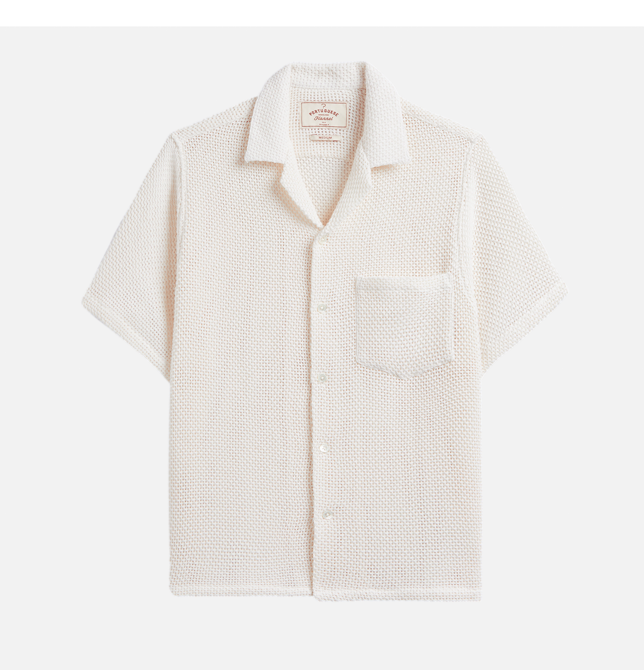 Portuguese Flannel Shirt Agora White