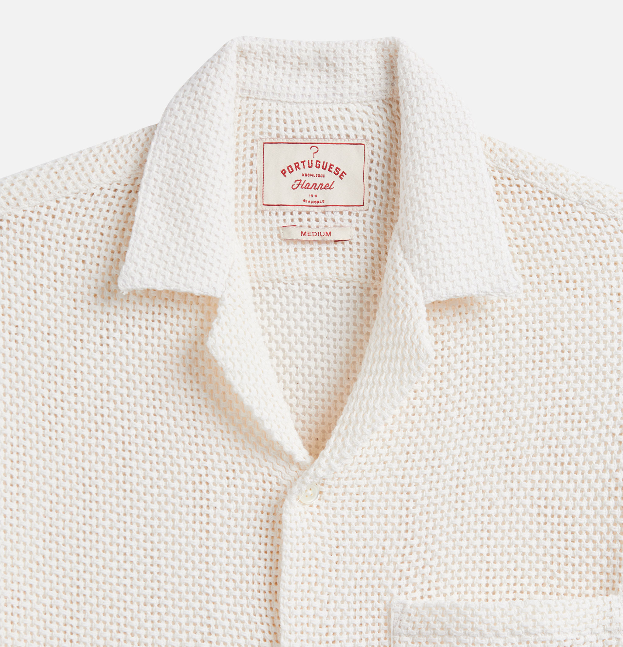 Portuguese Flannel Shirt Agora White